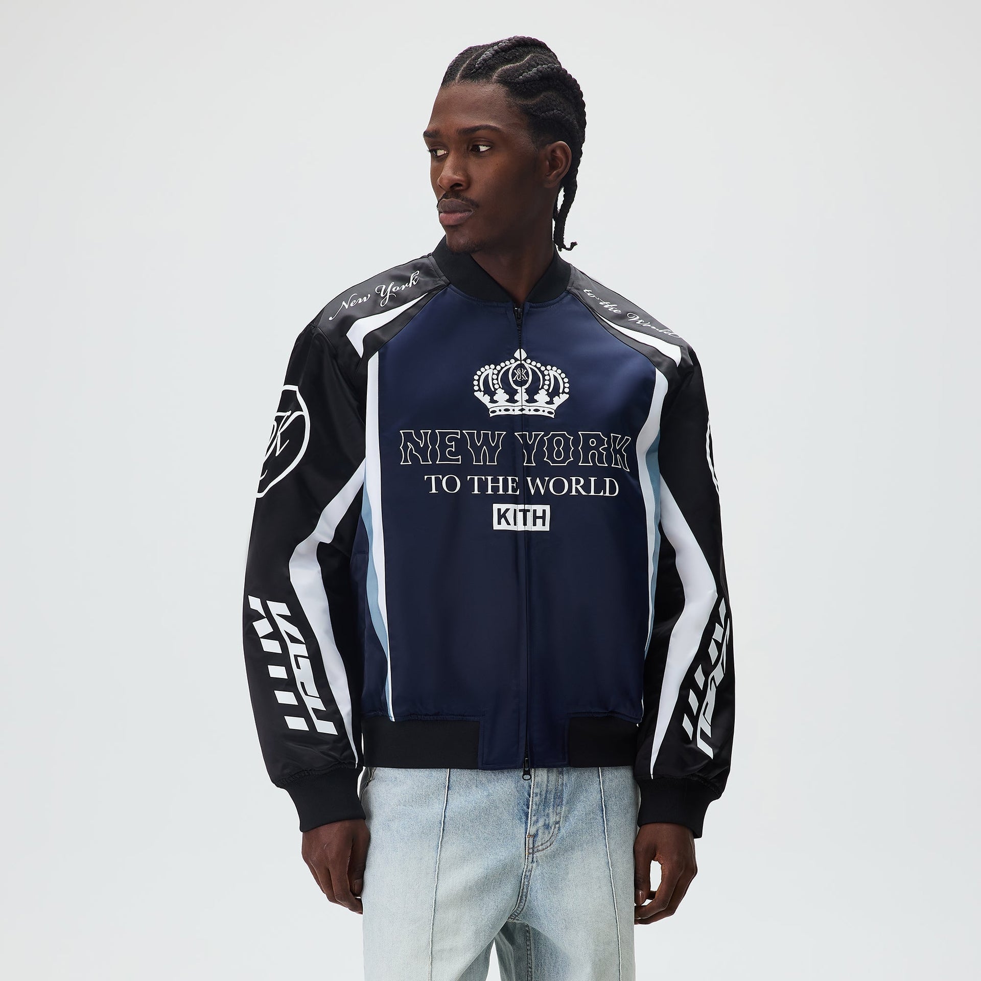 Kith Roy Racing Nylon Bomber Jacket - Nocturnal - PH
