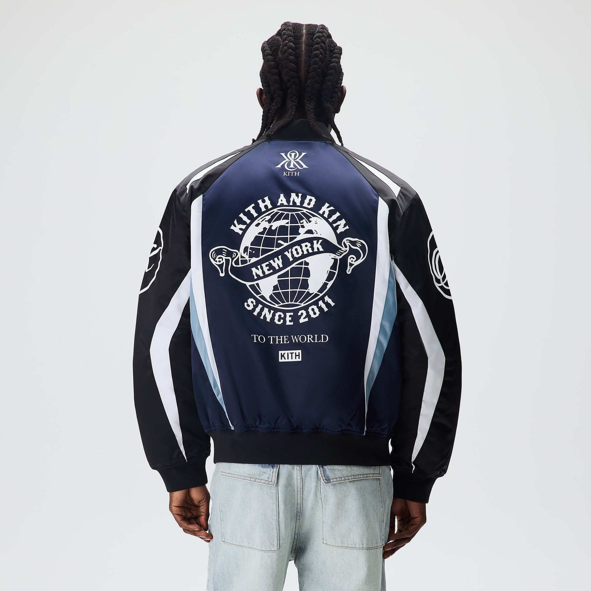 Kith Roy Racing Nylon Bomber Jacket - Nocturnal