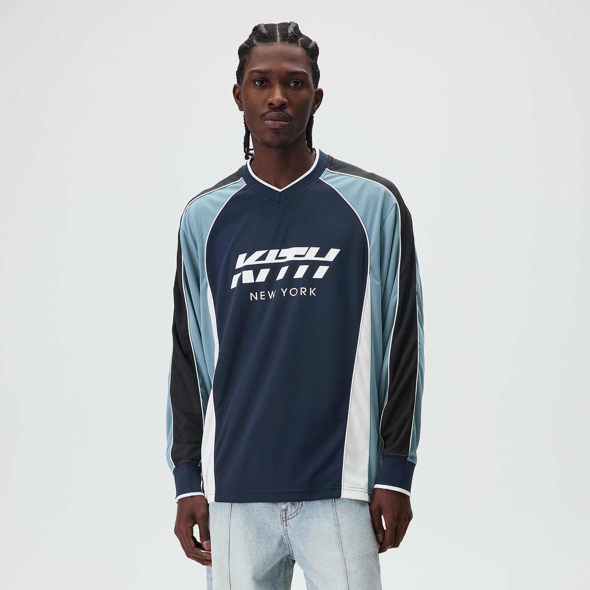 Kith Malik Long Sleeve Mesh Jersey - Nocturnal - PH