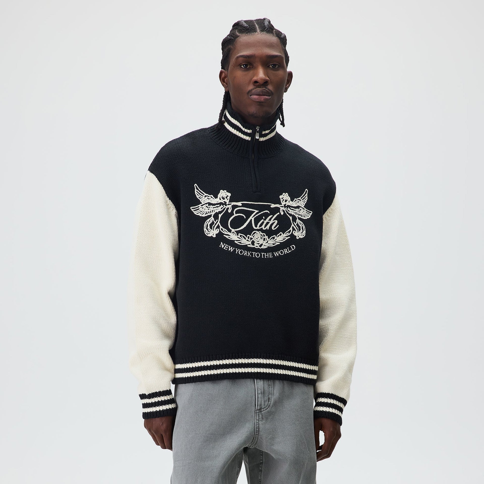 Kith Quarter Zip Wyona Sweater - Ink - PH