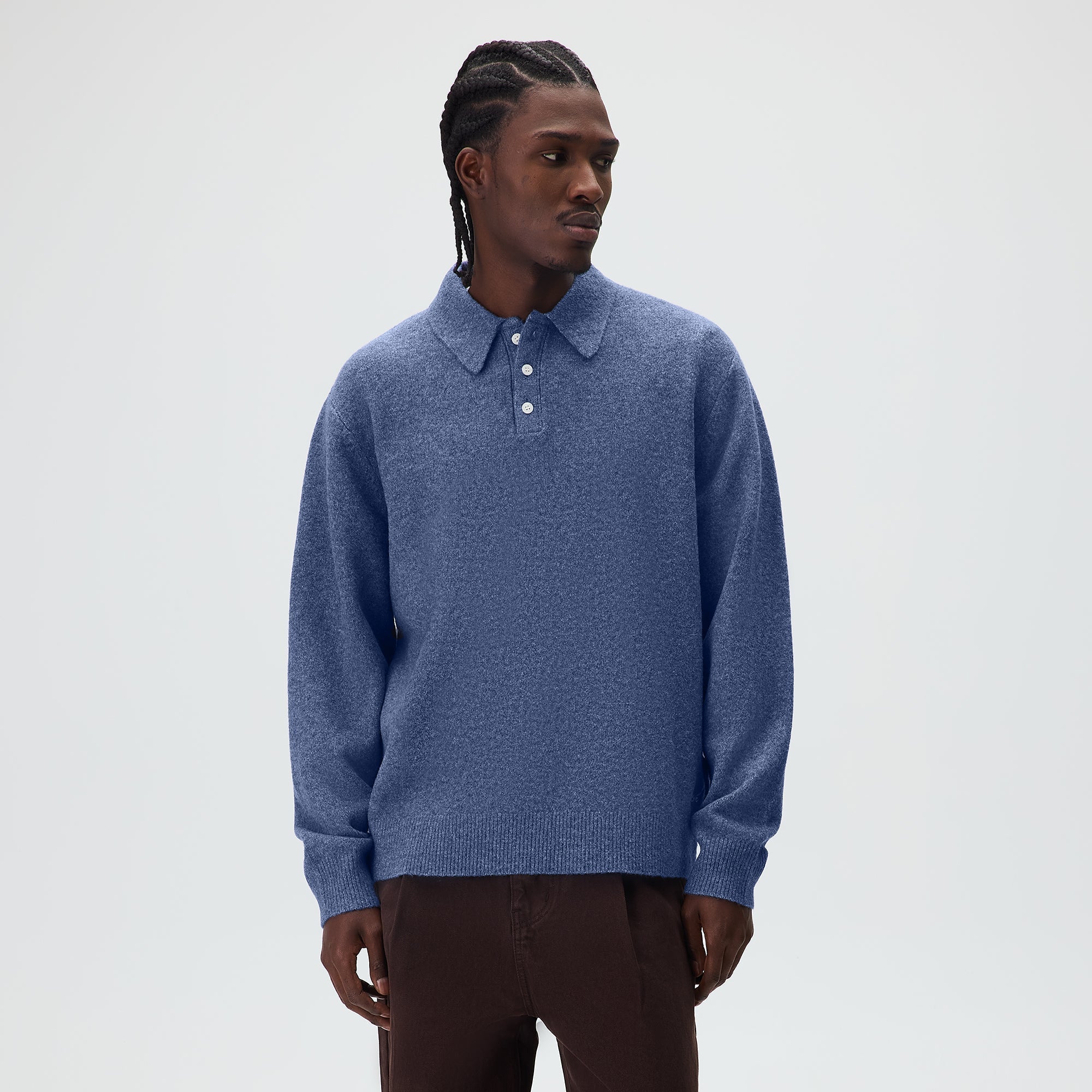 Kith Marled Harmon Rugby Pullover - Farrow – Kith Europe