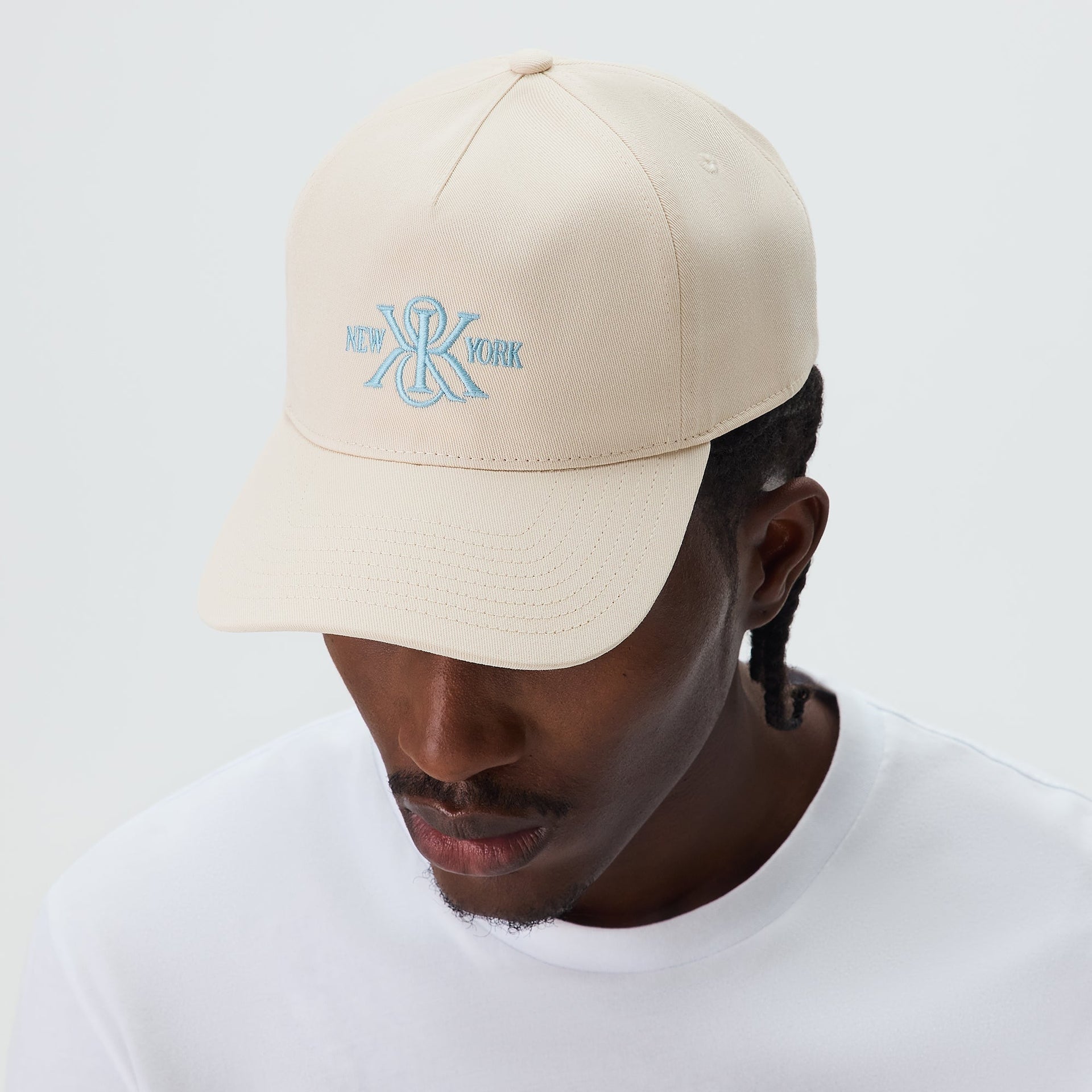 Kith K&K New York Twill Bay Low Pinch Crown Snapback - Muslin