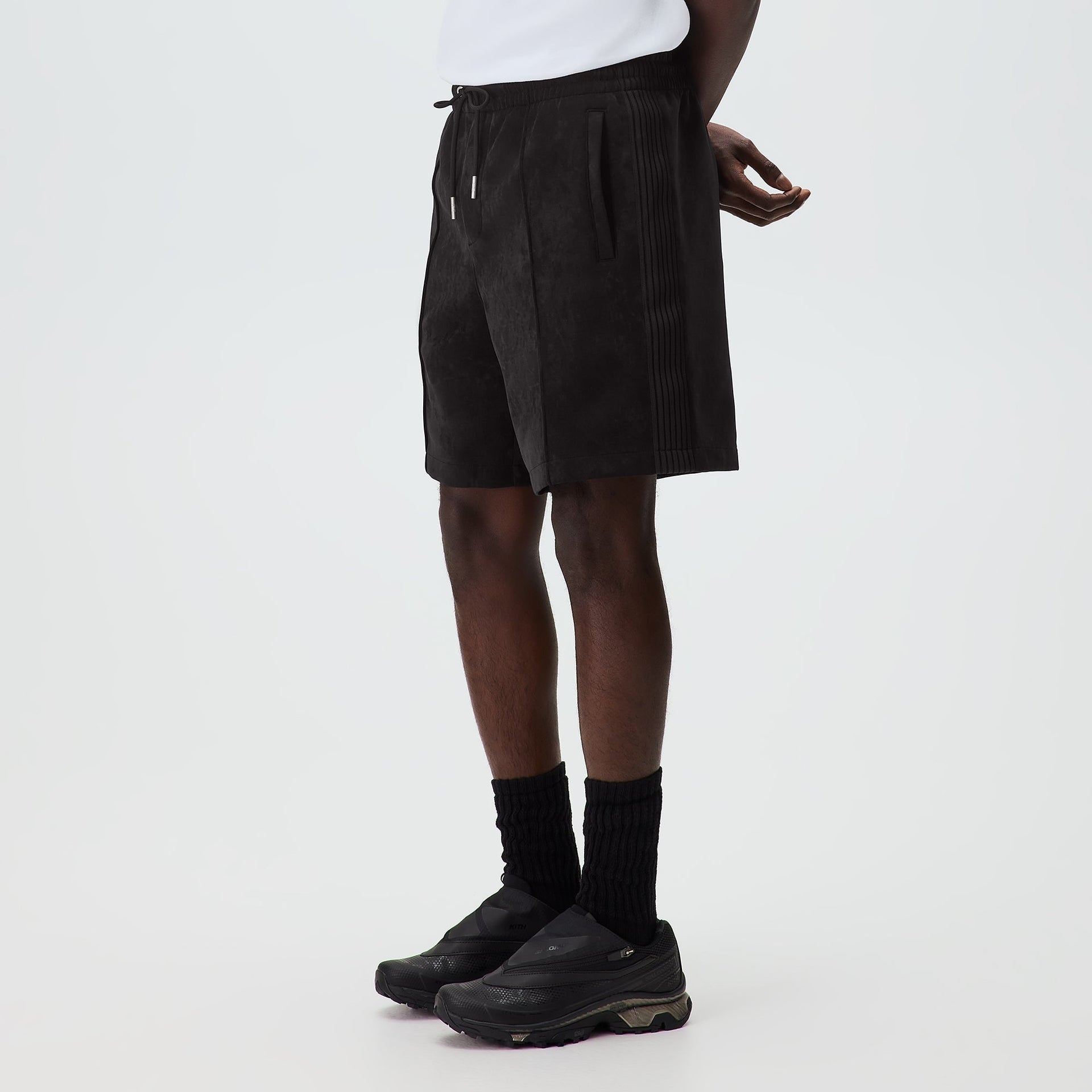 Kith Sueded Scuba Curtis Short - Black - PH