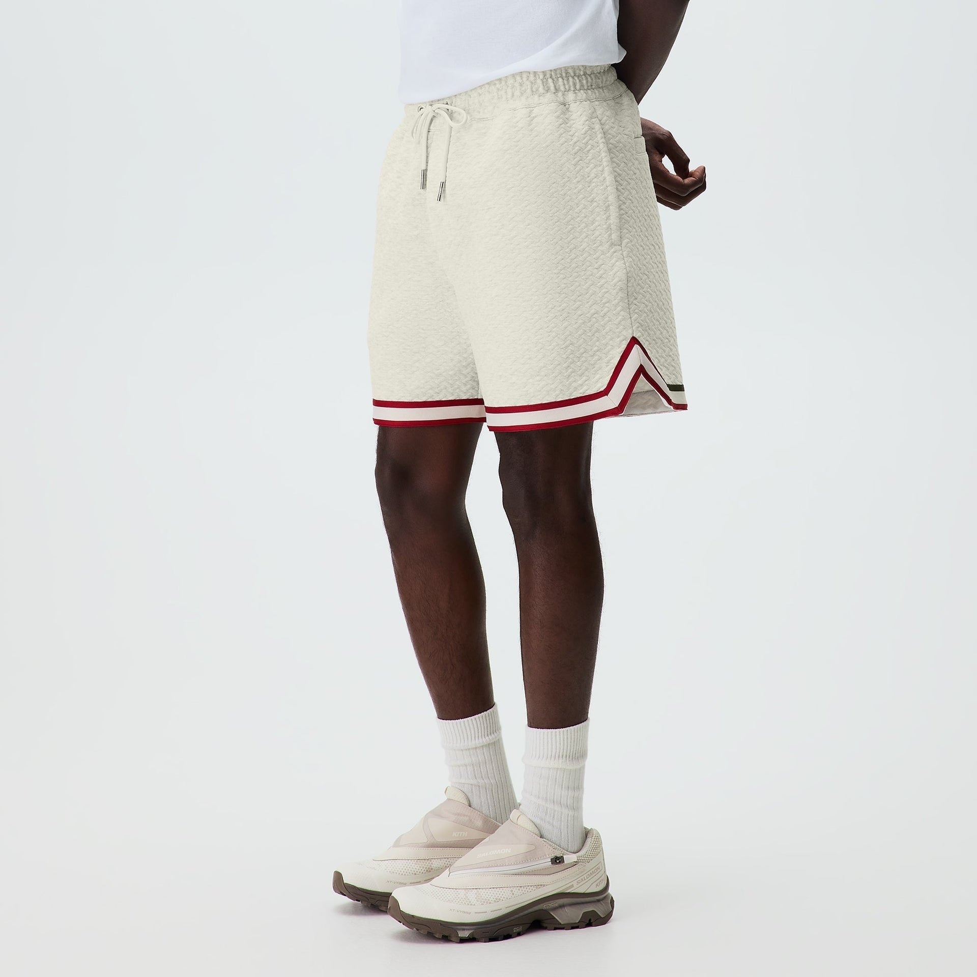 Kith Tessellation Interlock Curtis Short - Light Heather Grey - PH