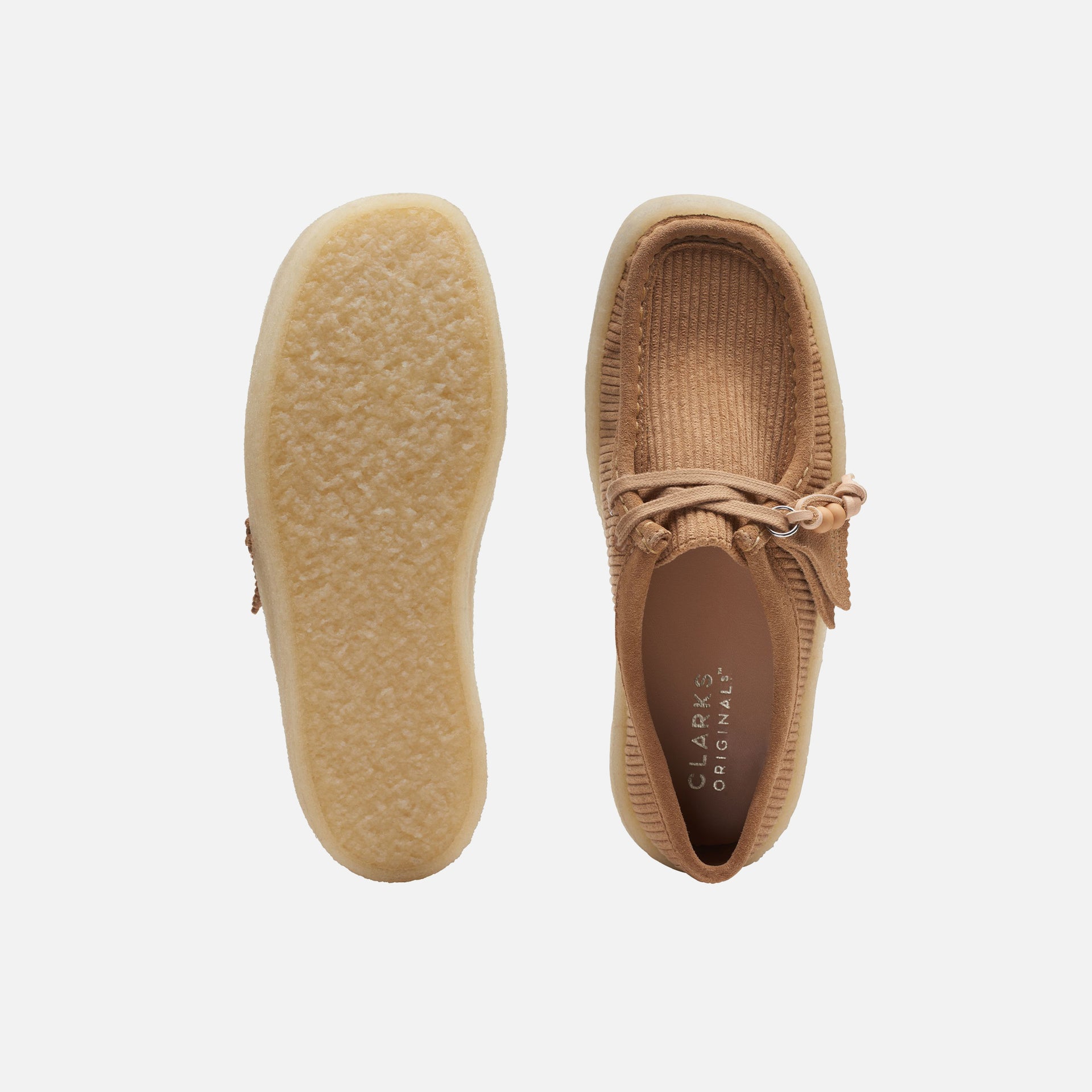 Clarks WMNS Wallabee Cup - Tan Corduroy