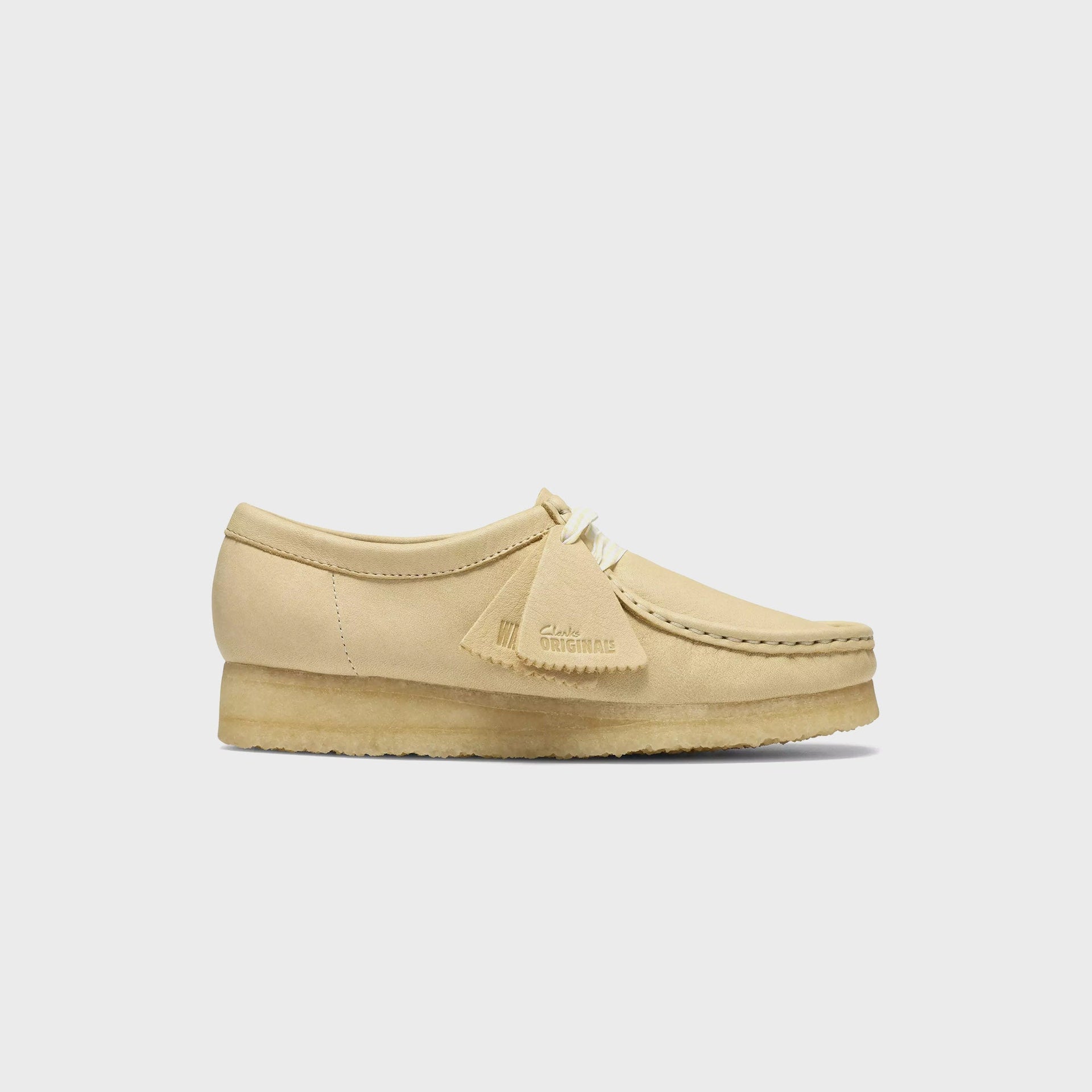 Clarks WMNS Leather Wallabee Boot - Pale Yellow Leather