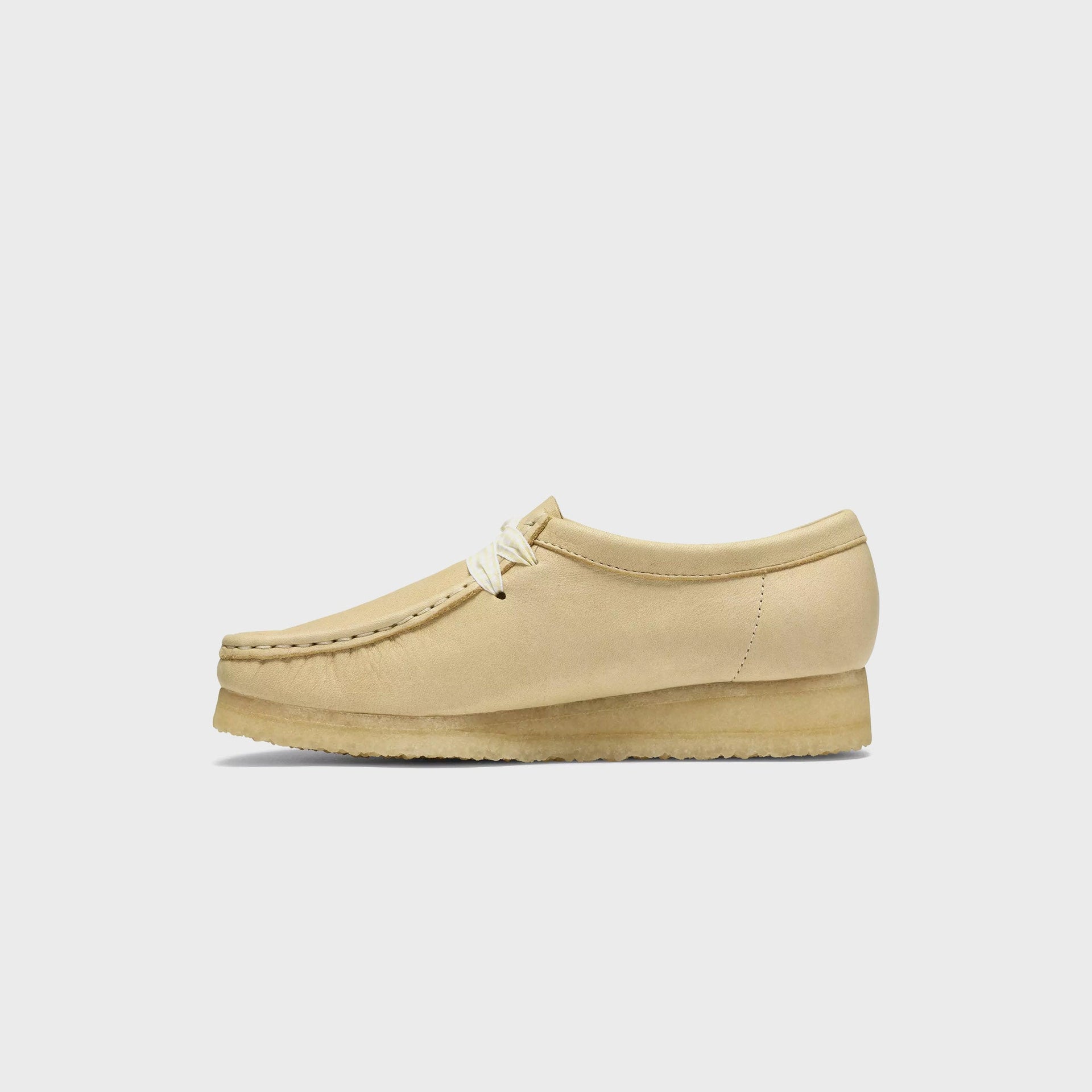 Clarks WMNS Leather Wallabee Boot - Pale Yellow Leather
