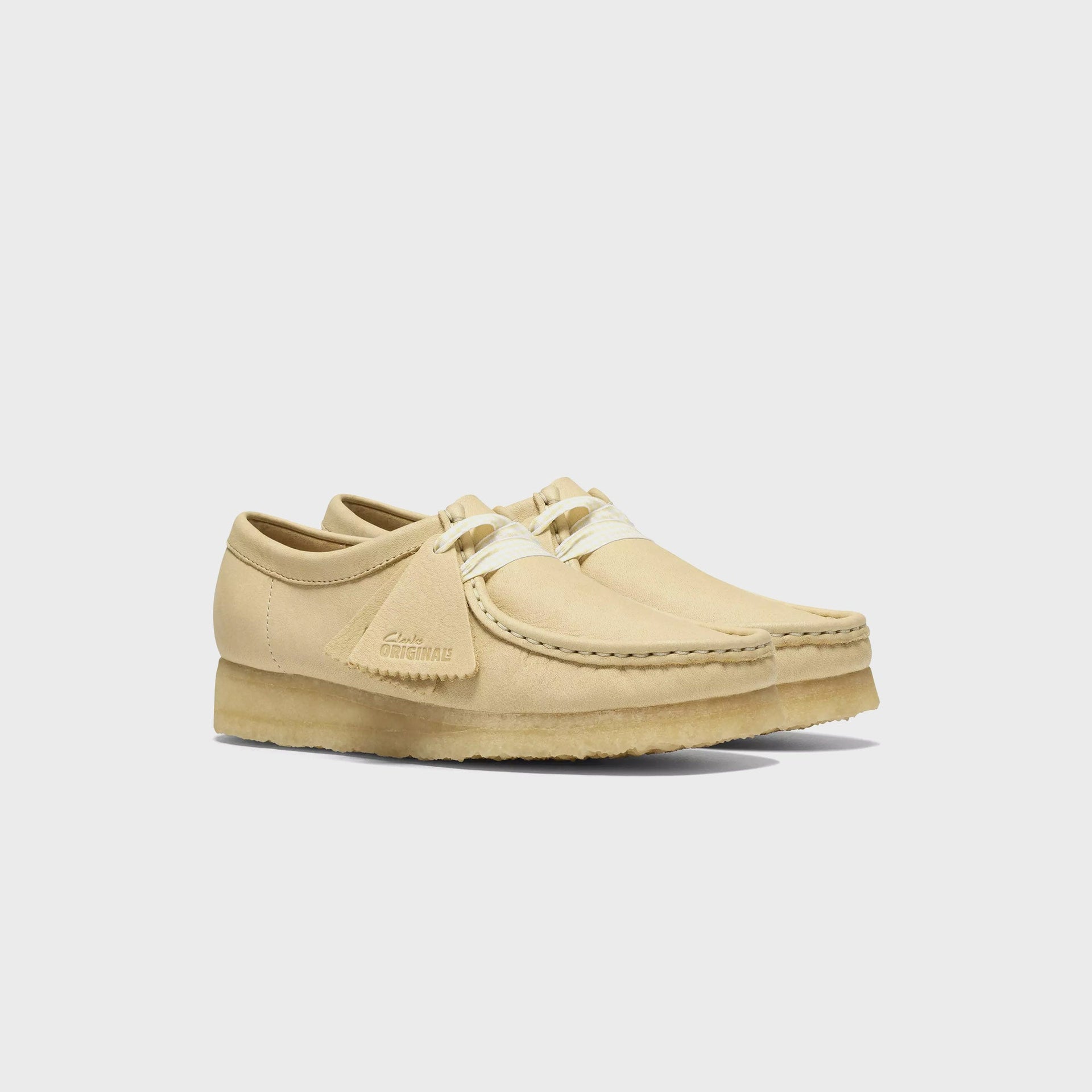 Clarks WMNS Leather Wallabee Boot - Pale Yellow Leather