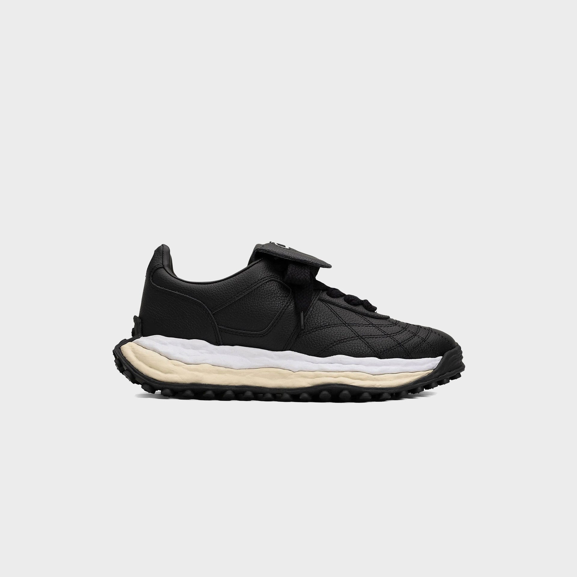 Mihara Yasuhiro Scott Original Sole Leather Low-Top Sneaker - Black