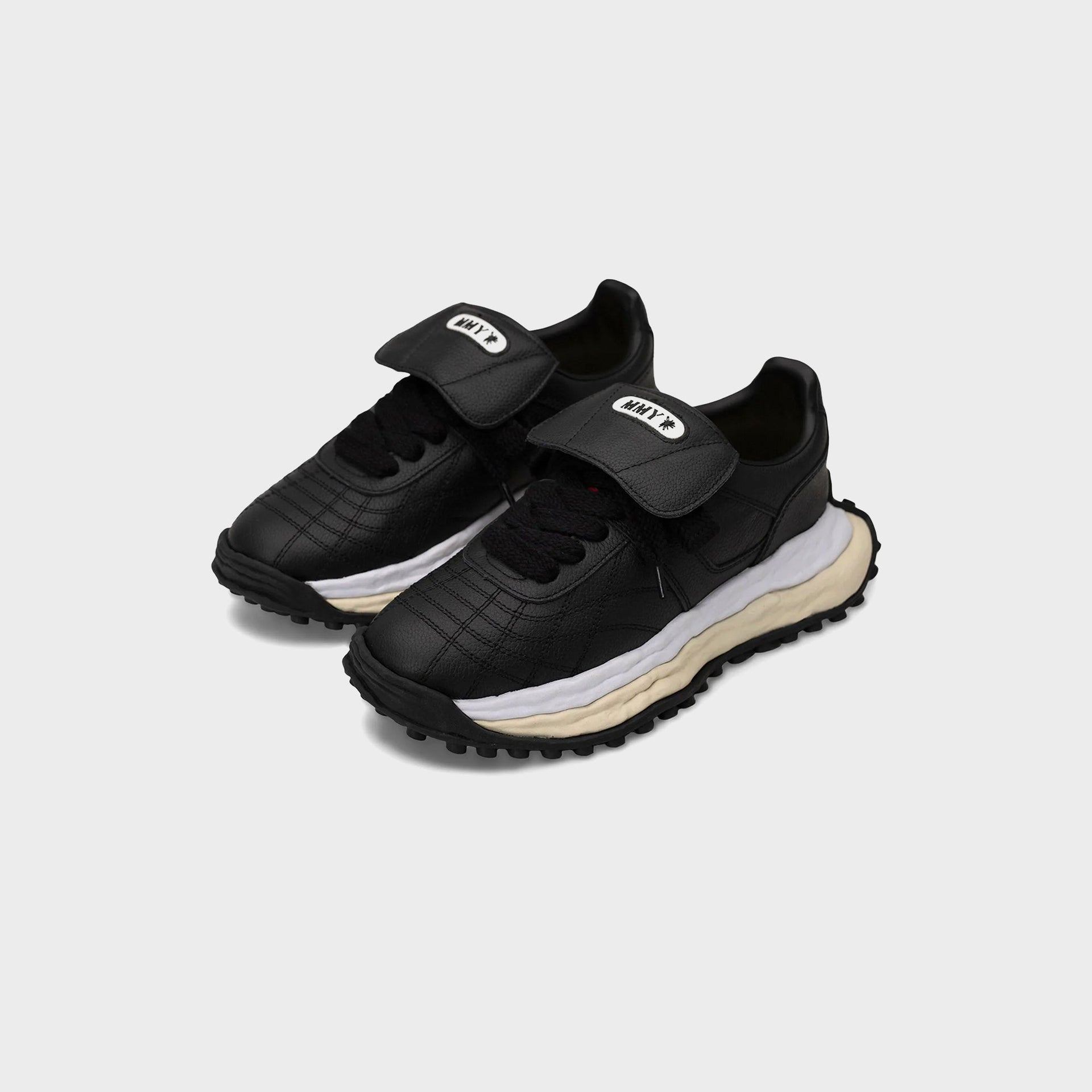 Mihara Yasuhiro Scott Original Sole Leather Low-Top Sneaker - Black