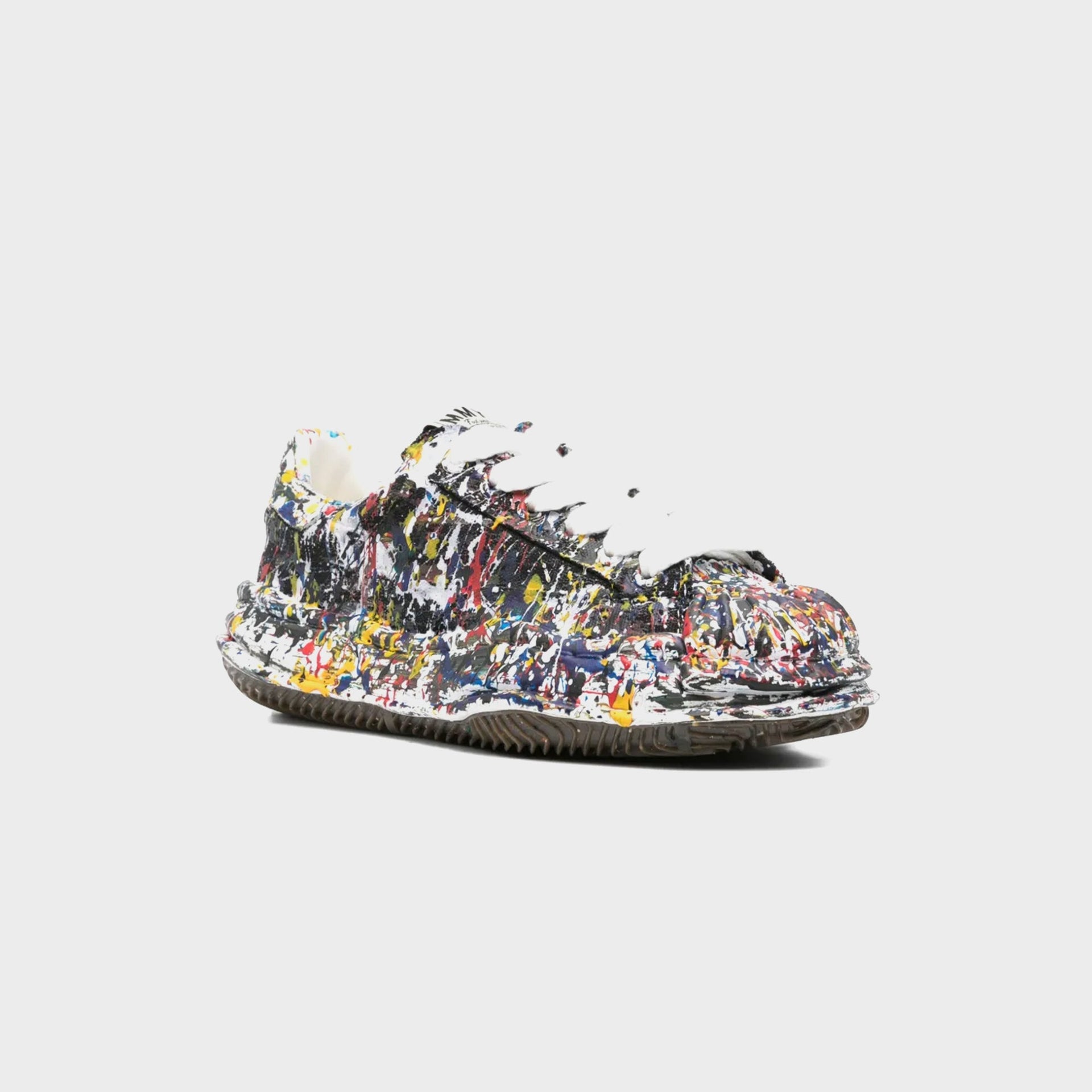 Mihara Yasuhiro Blakey Original Sole Sputtering Canvas Low Top Sneaker - Black