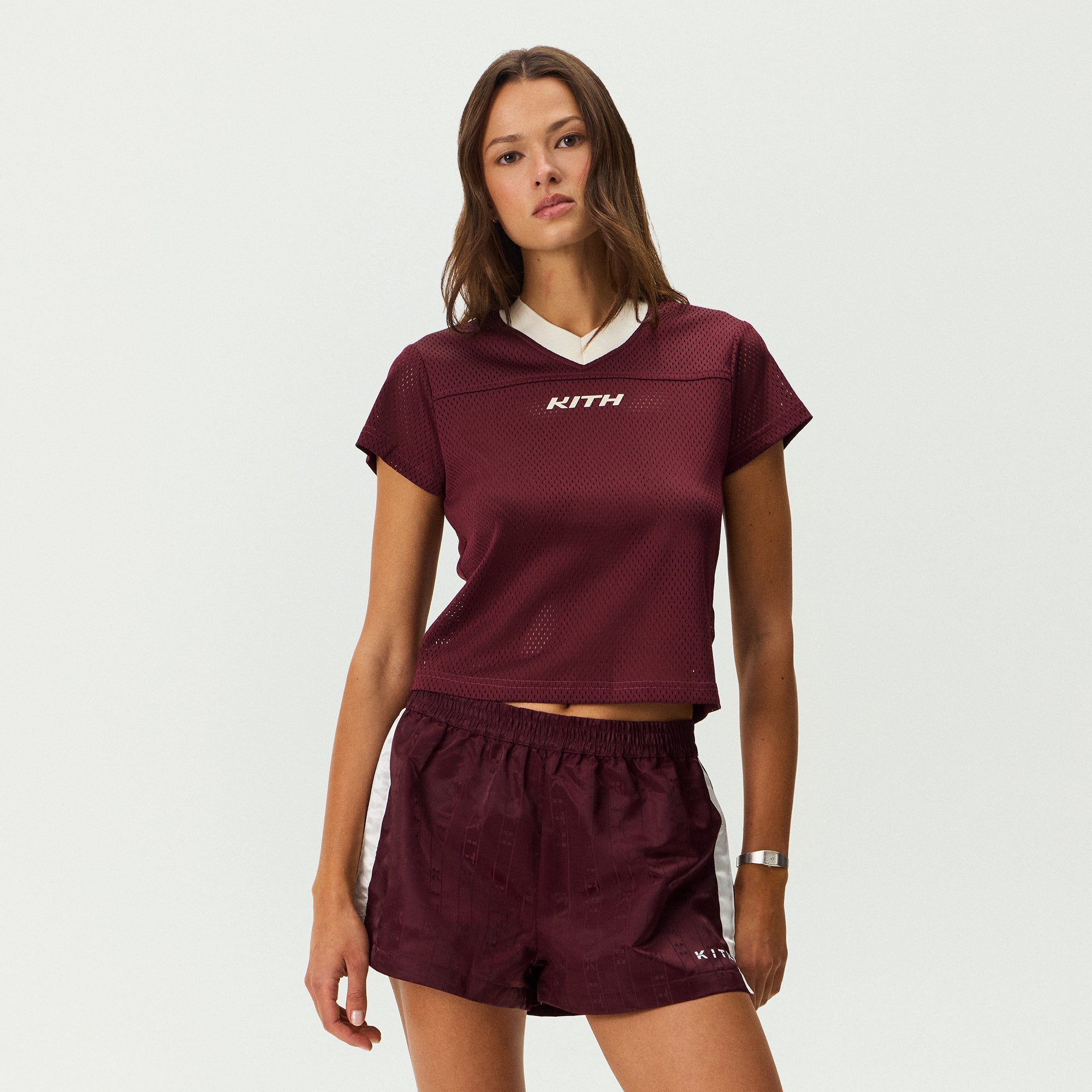 Kith Women Nicci Mesh Jersey - Magma – Kith Europe