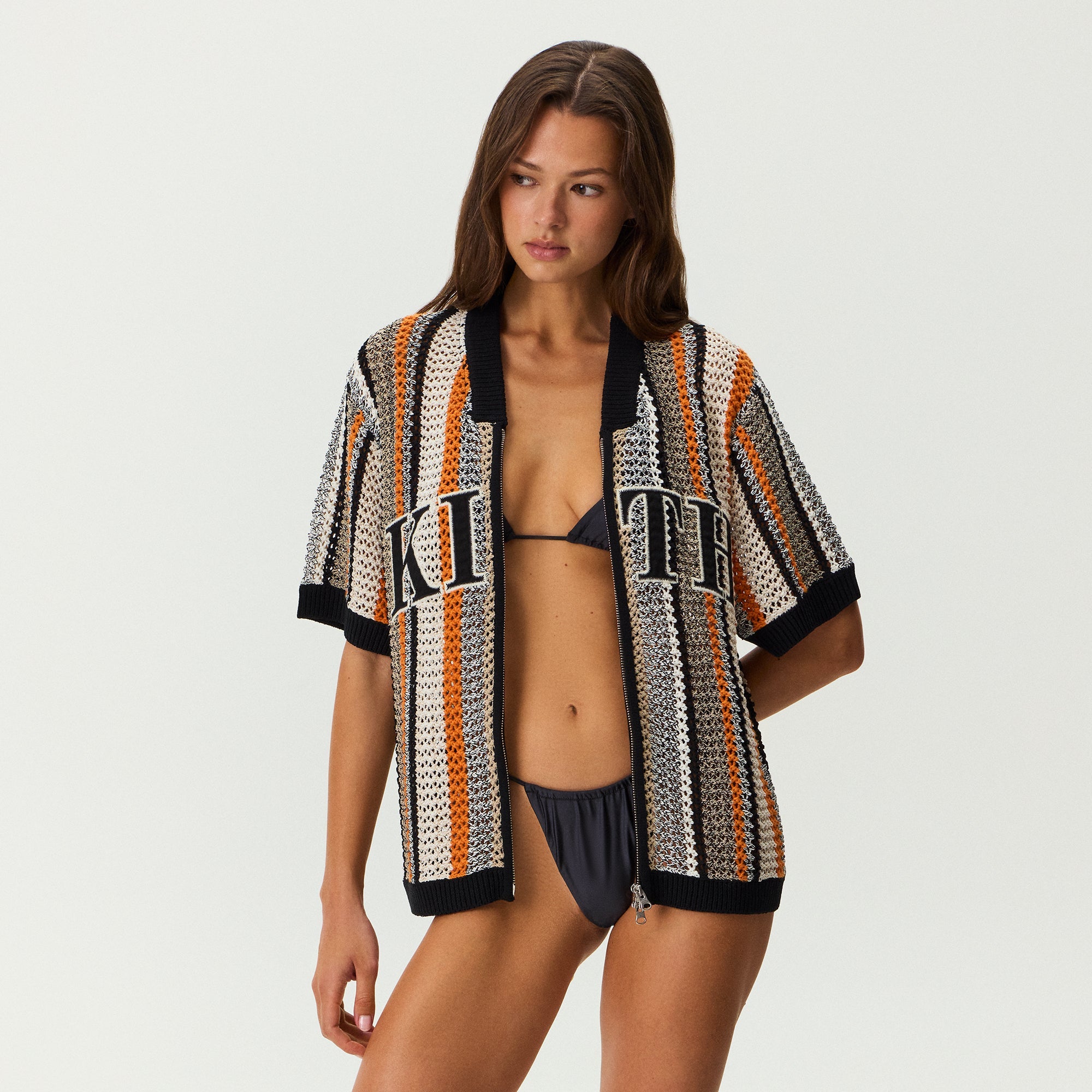 Kith Women Spencer III Crochet Zip Up Jersey - Ink – Kith Europe