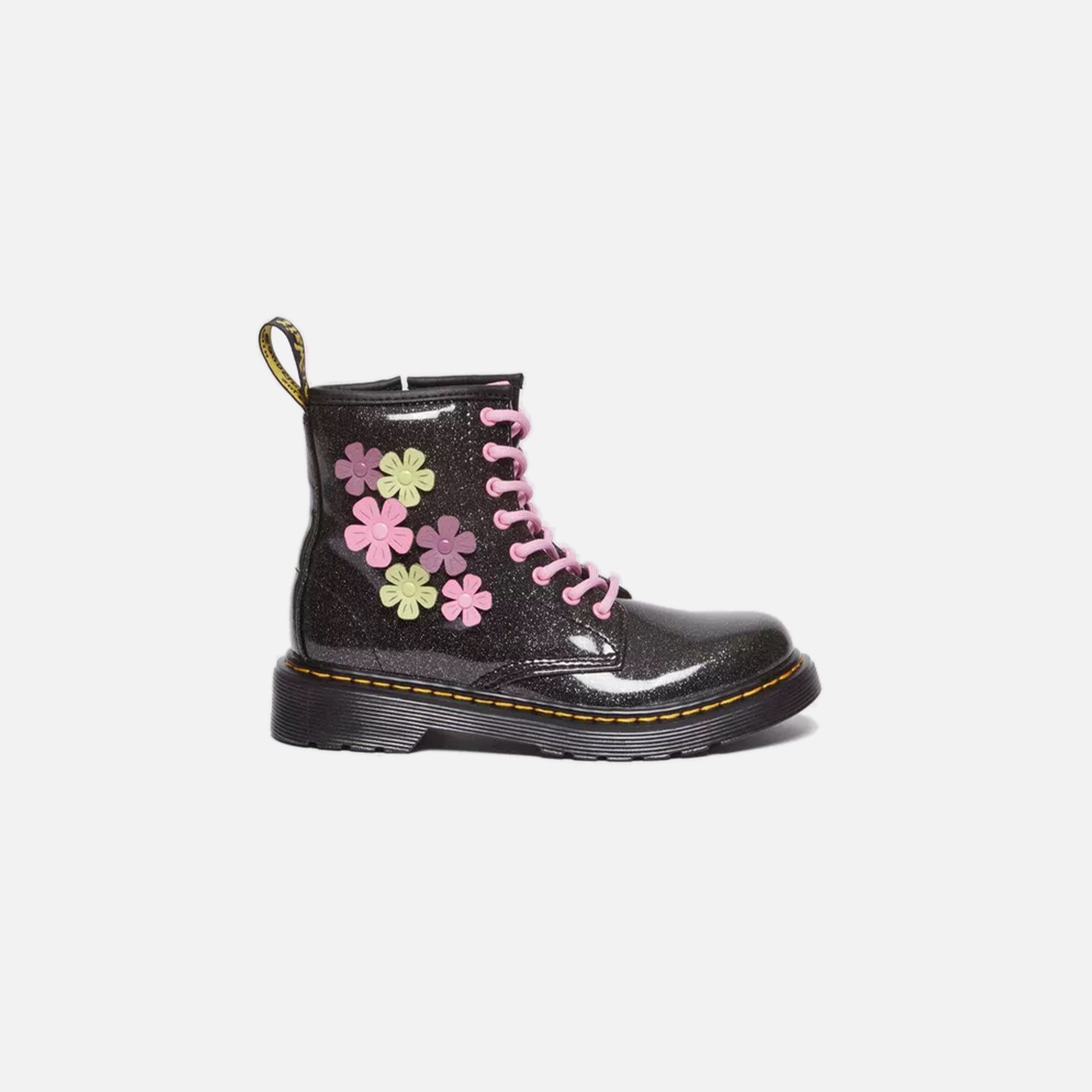 Black coated store glitter doc martens