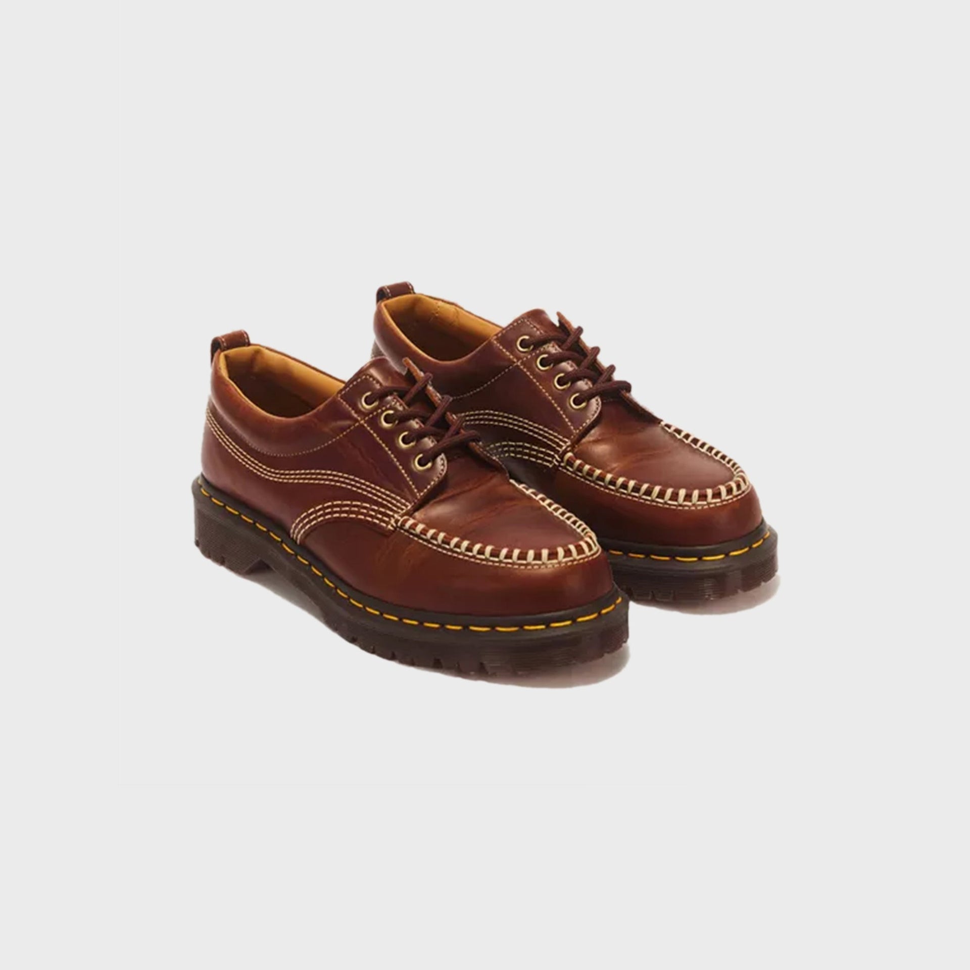 Dr. Martens Lowell Orleans Leather Moc Toe - Butterscotch