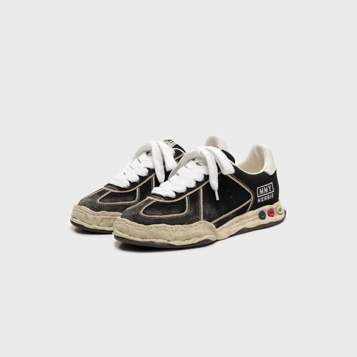 Maison MIHARA YASUHIRO Herbie OG Sole Overdye Suede Low-top Sneakers - Black