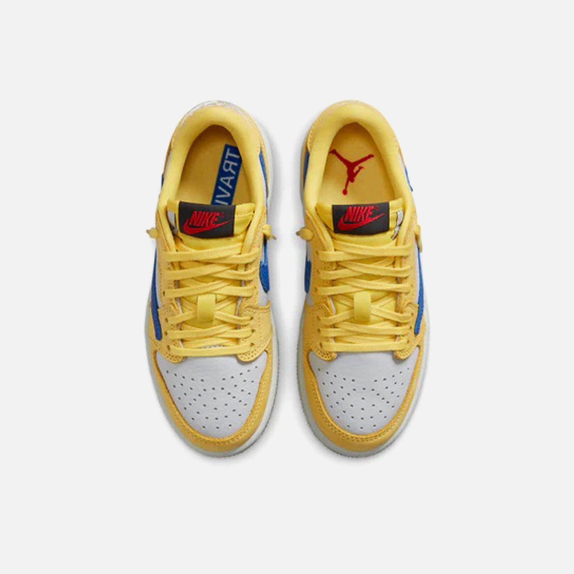 Jordan x Travis Scott PS Air Jordan 1 Low OG - Canary / Light Silver / Gum Medium Brown / Racer Blue