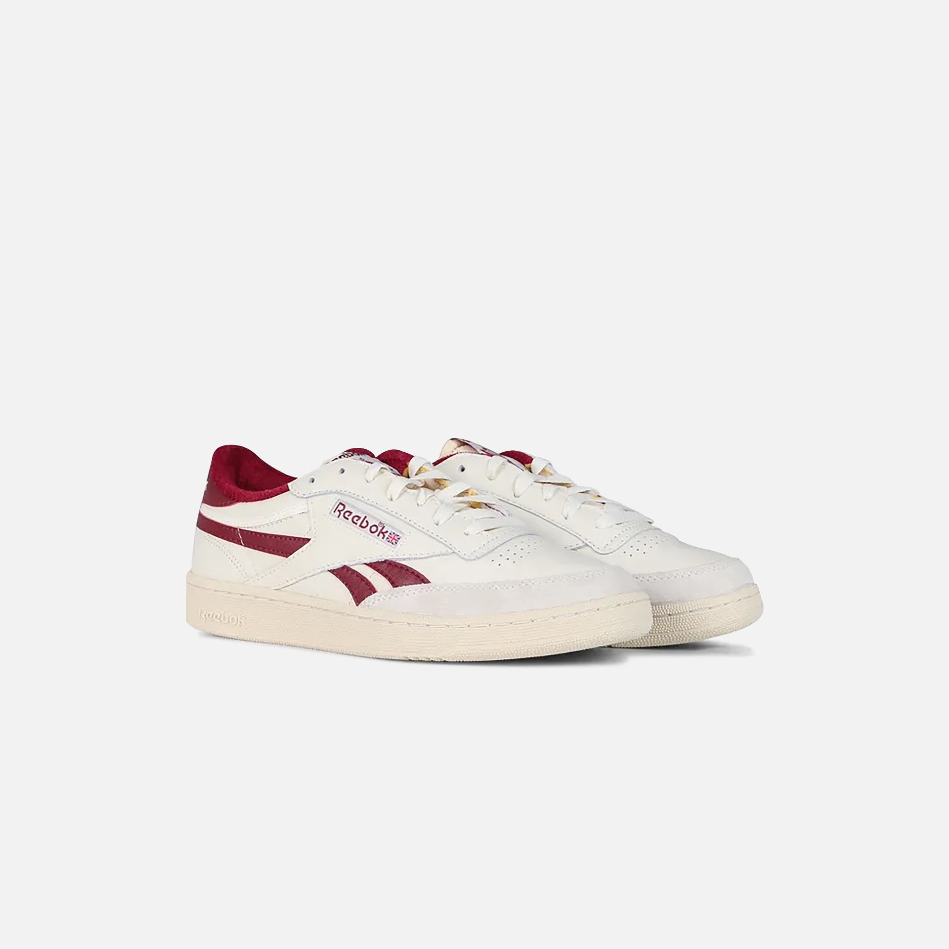 Reebok Club C 85 - White / Alabaster / Classic Maroon