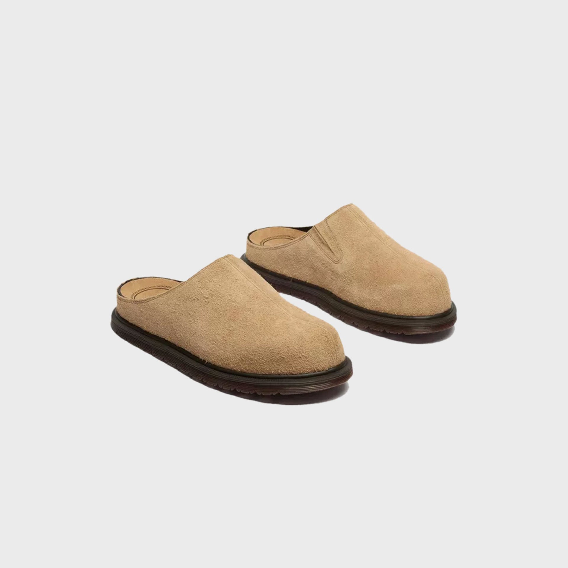 Dr. Martens San Hairy Suede Mule - Savanna Brown