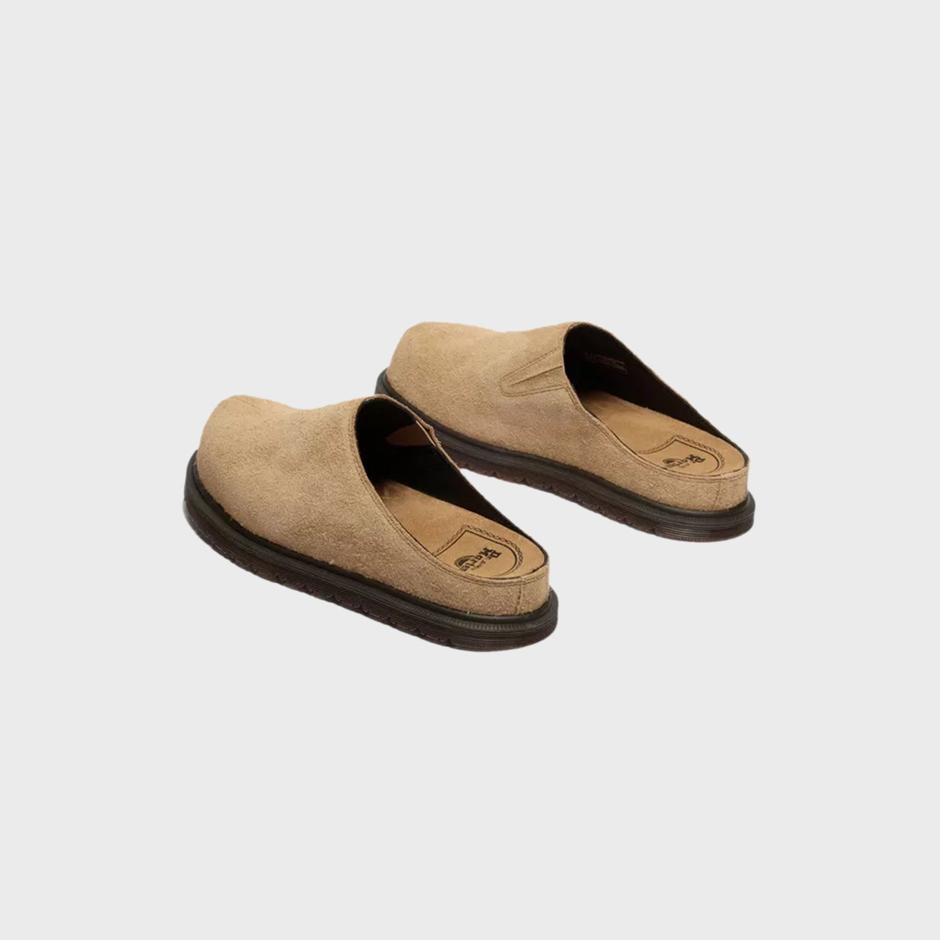 Dr. Martens San Hairy Suede Mule - Savanna Brown