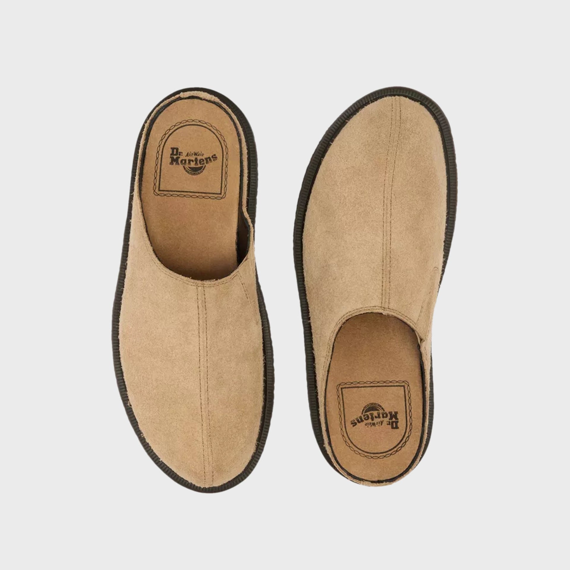 Dr. Martens San Hairy Suede Mule - Savanna Brown