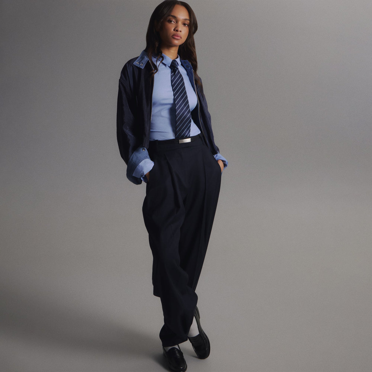 Kith Women Rogan Reversible Harrington Jacket - Placid
