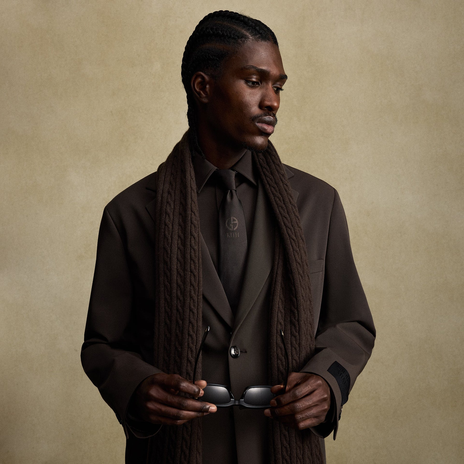 Kith & Giorgio Armani Cable Scarf - Hickory