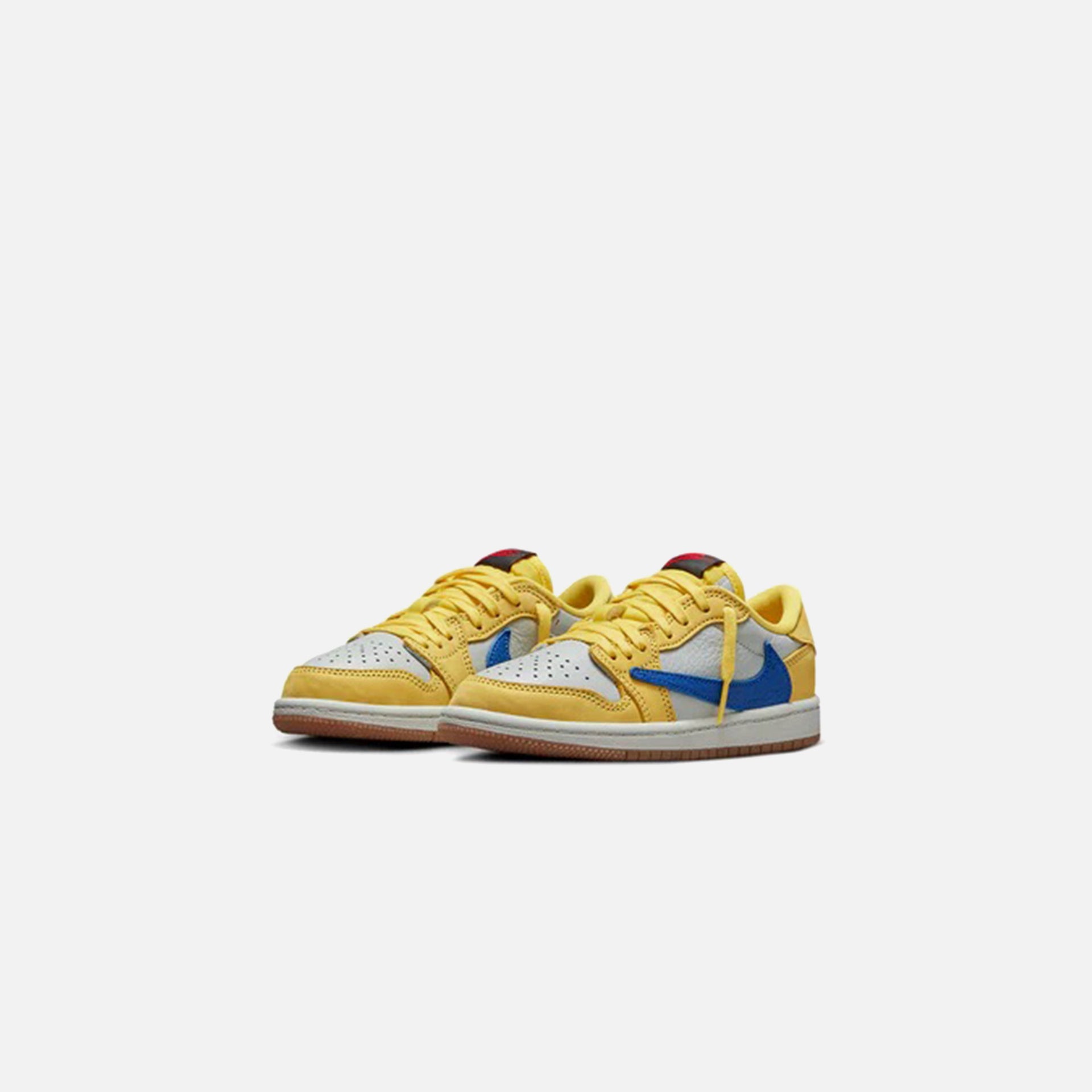Jordan x Travis Scott PS Air Jordan 1 Low OG - Canary / Light Silver / Gum Medium Brown / Racer Blue
