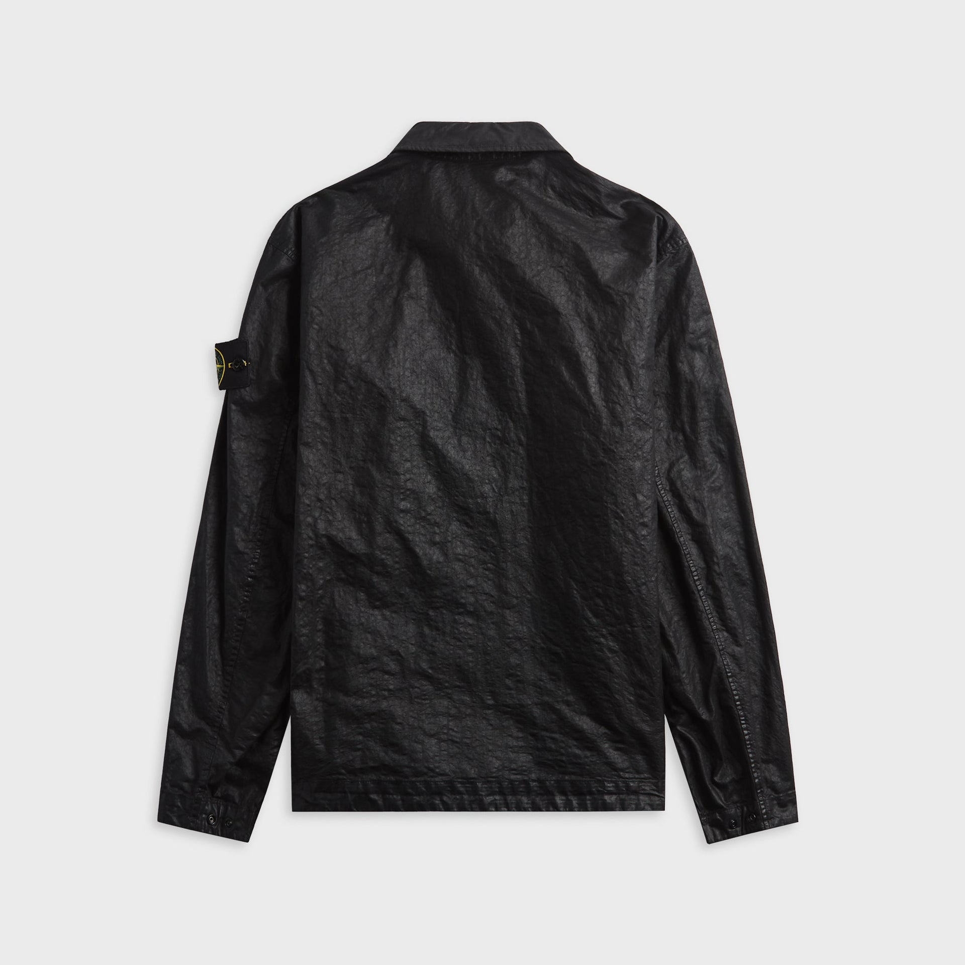 Stone Island Stretch Cotton Overshirt - Black