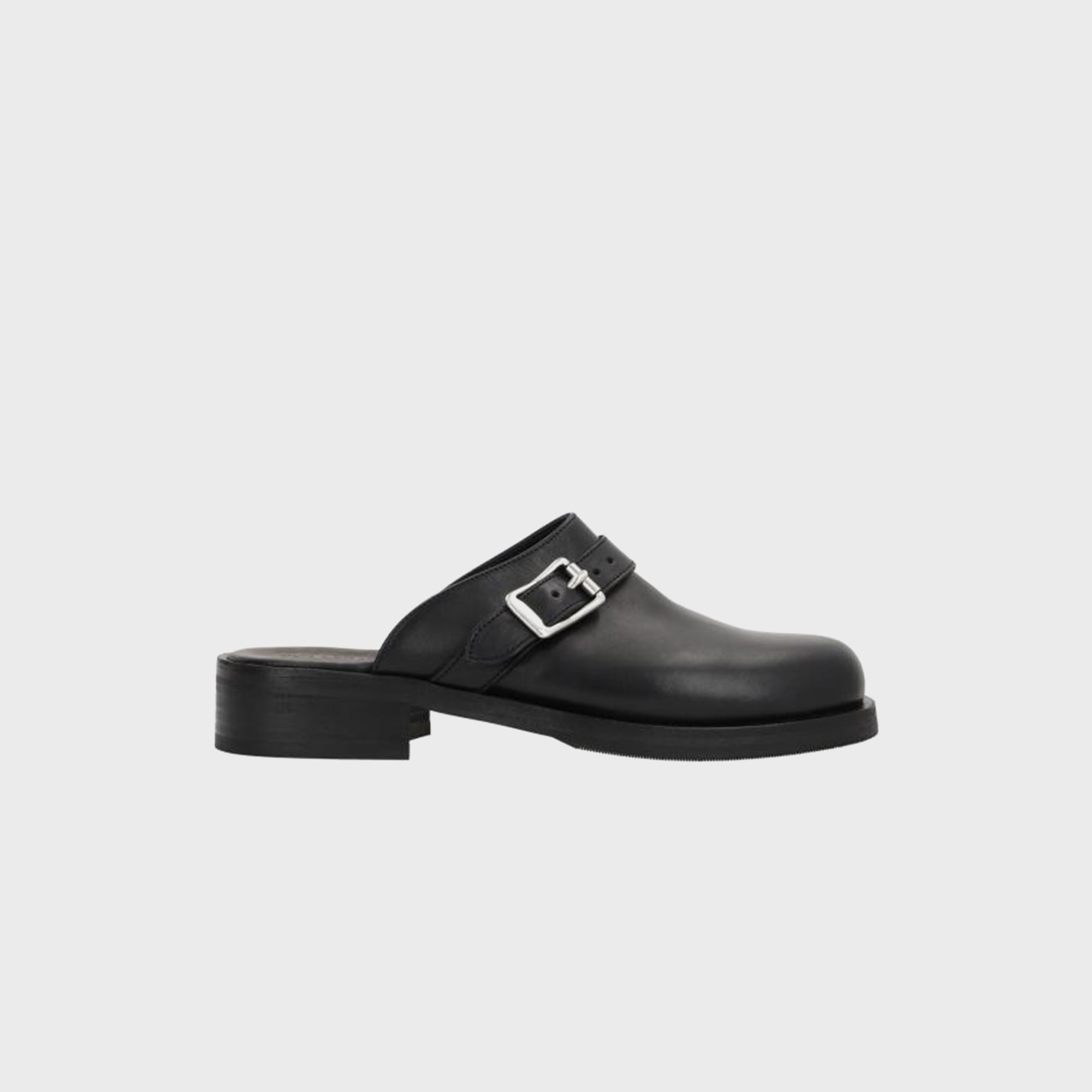 OUR LEGACY CAMION MULE BLACK LEATHER 40 Our Legacy Camion Mule