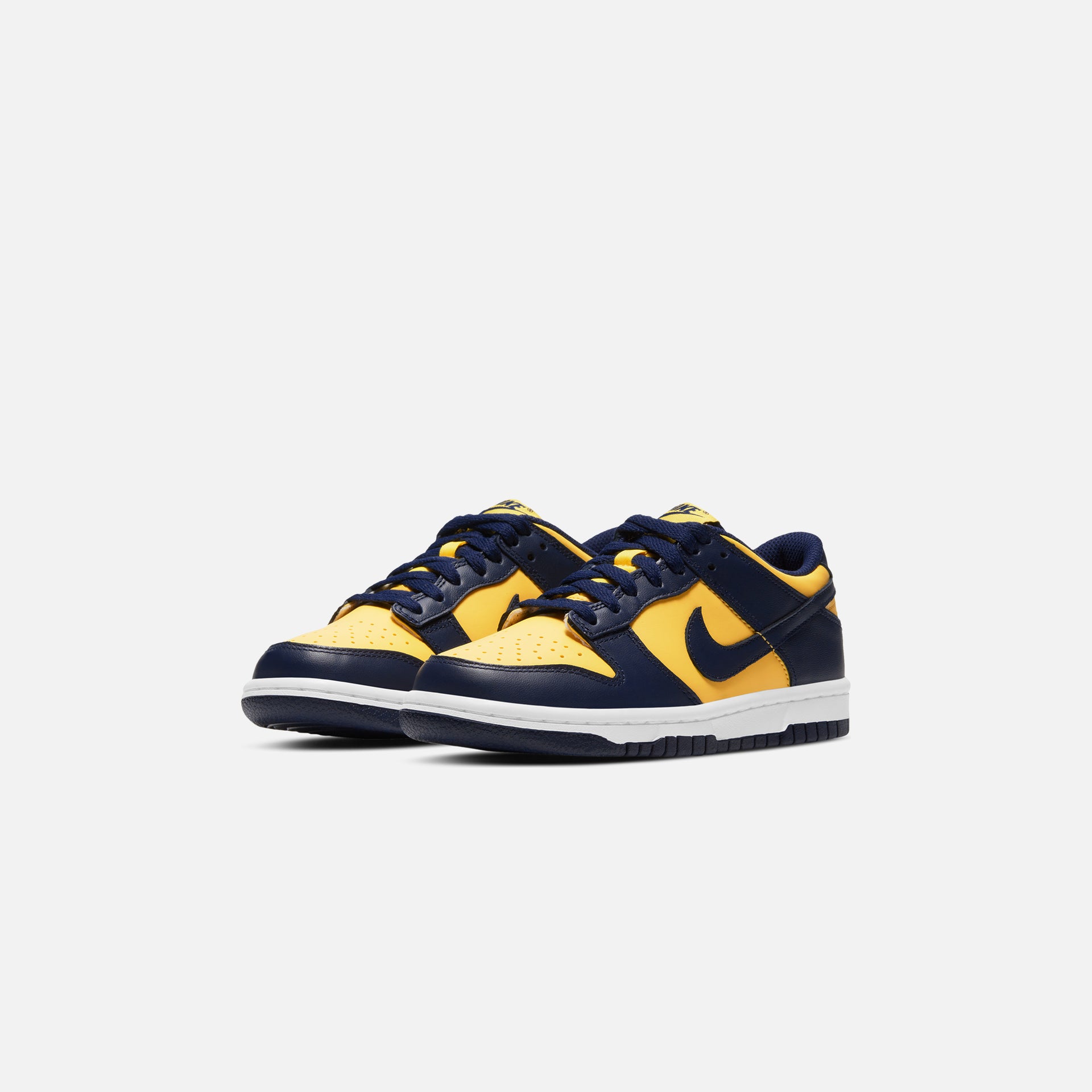 Nike Grade School Dunk Low BG Michigan - Varsity Maize / Midnight Navy / White / Total Orange