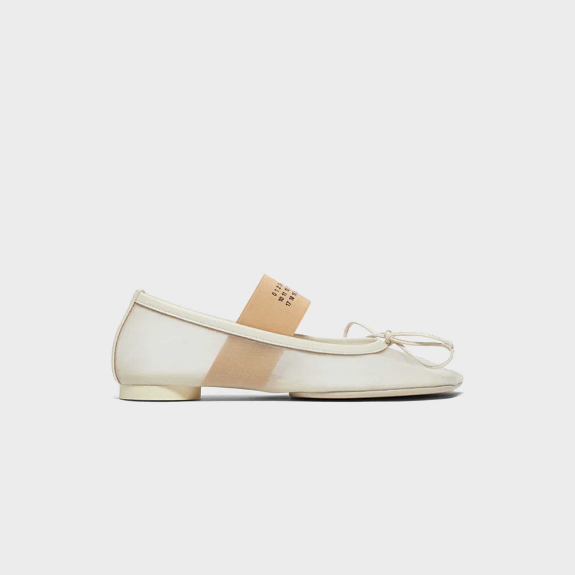 MM6 Maison Margiela WMNS Anatomic Numeric Ballerina - Bleached Sand