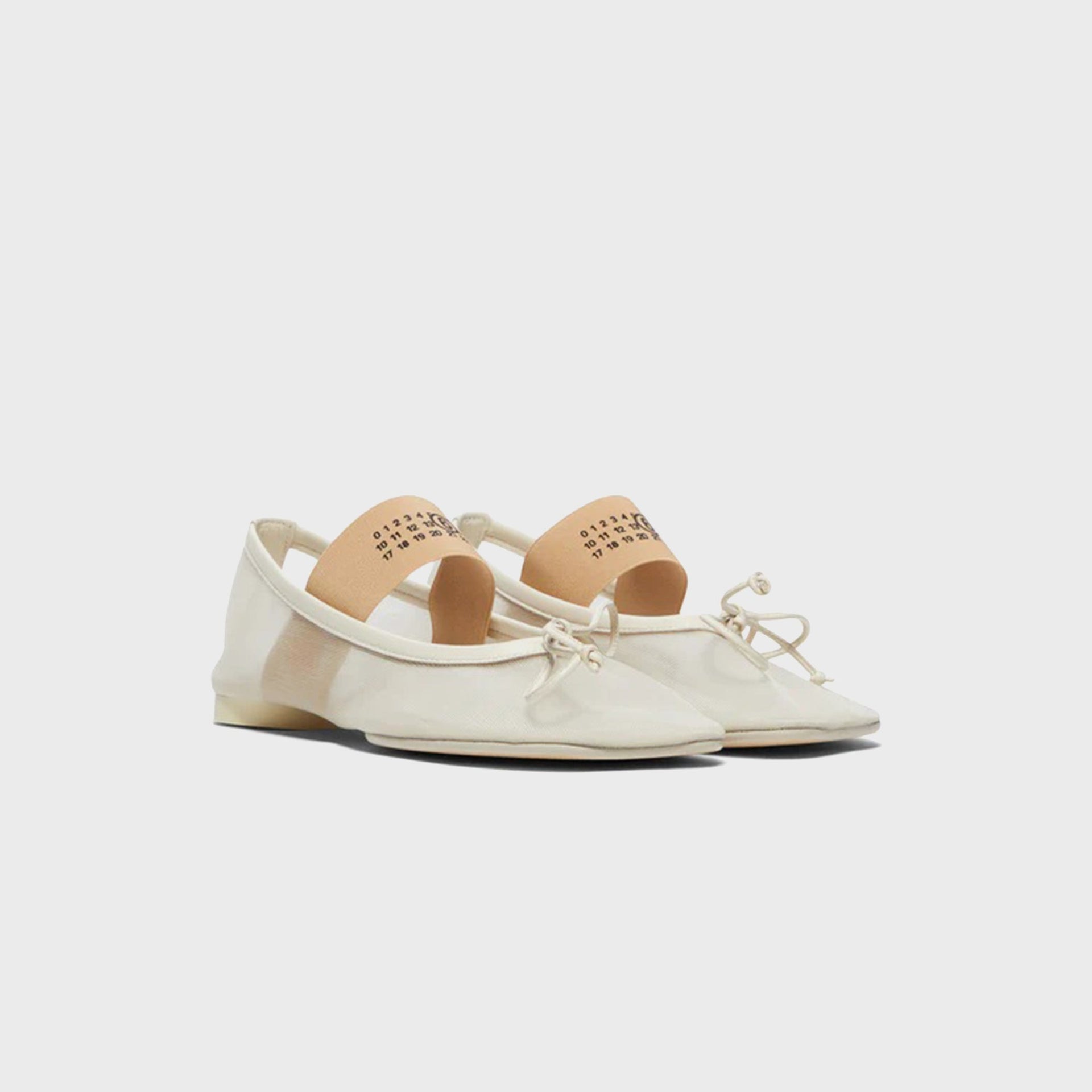 MM6 Maison Margiela WMNS Anatomic Numeric Ballerina - Bleached Sand