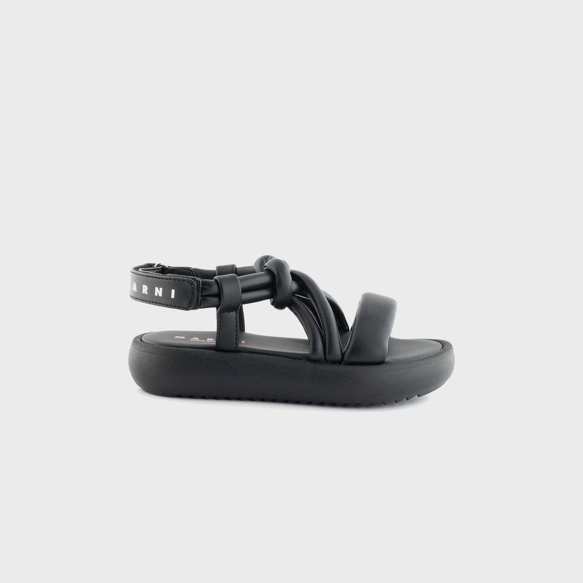 Marni GS Twisted Slingback Sandals - Black