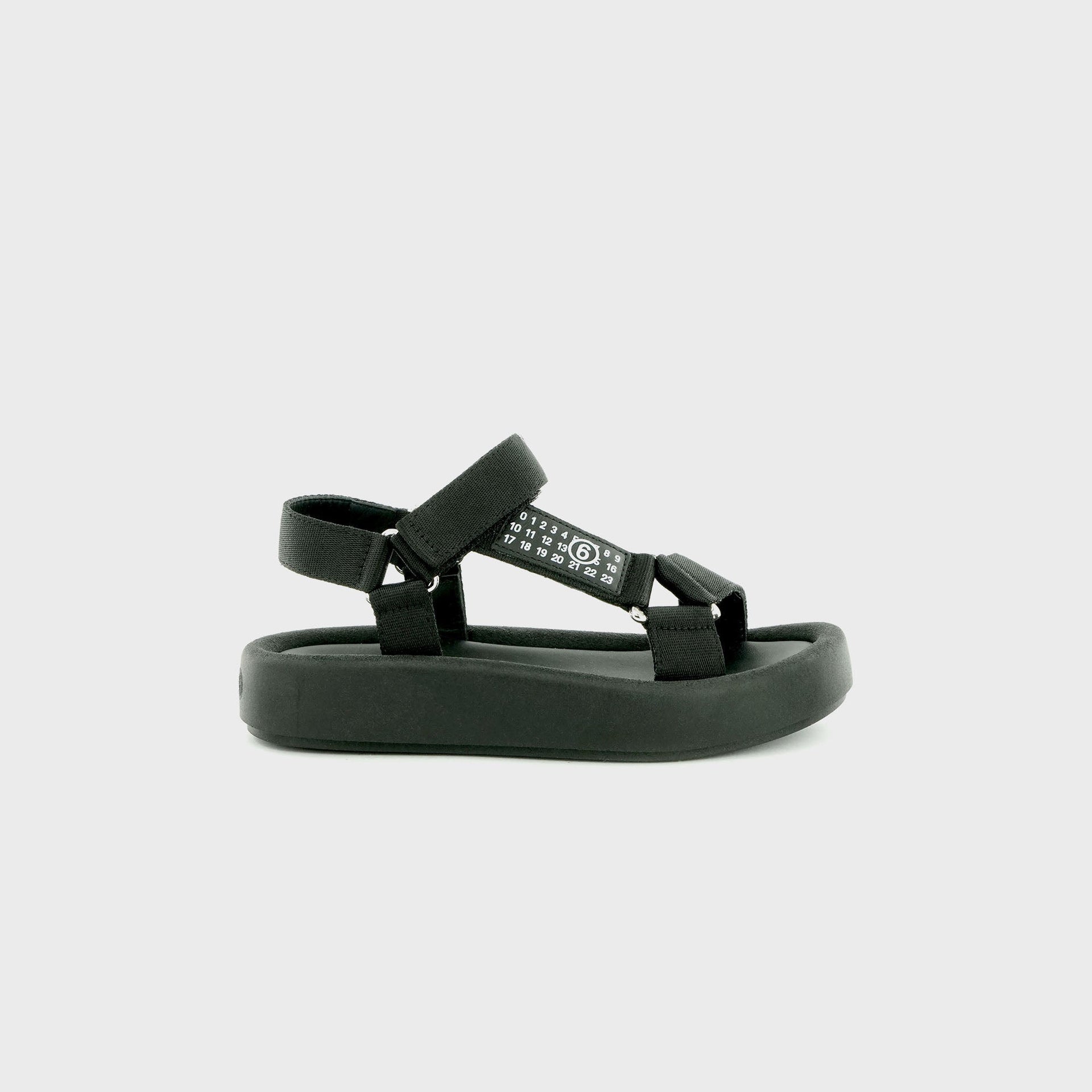 MM6 Maison Margiela GS Platform Sandals - Black