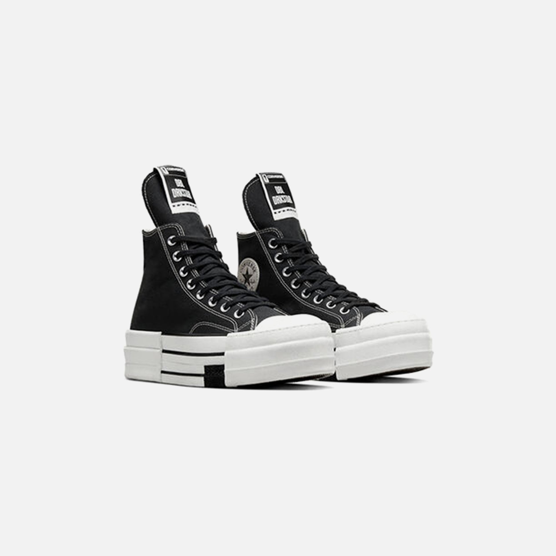Converse x Rick Owens DRKSHDW DBL DRKSTAR Hi - Black