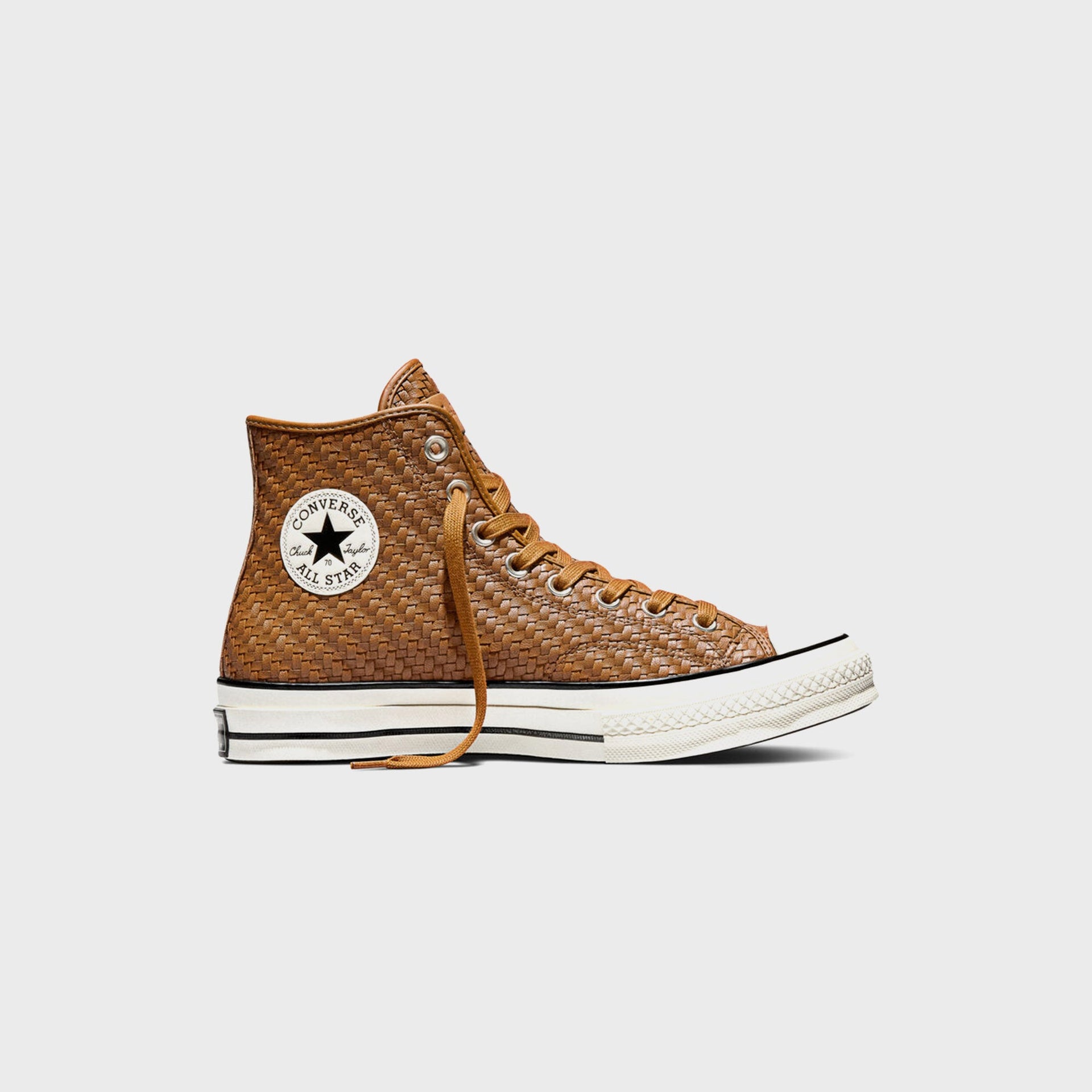 Converse Chuck 70 Woven Leather - Warm Tan / Egret / Black