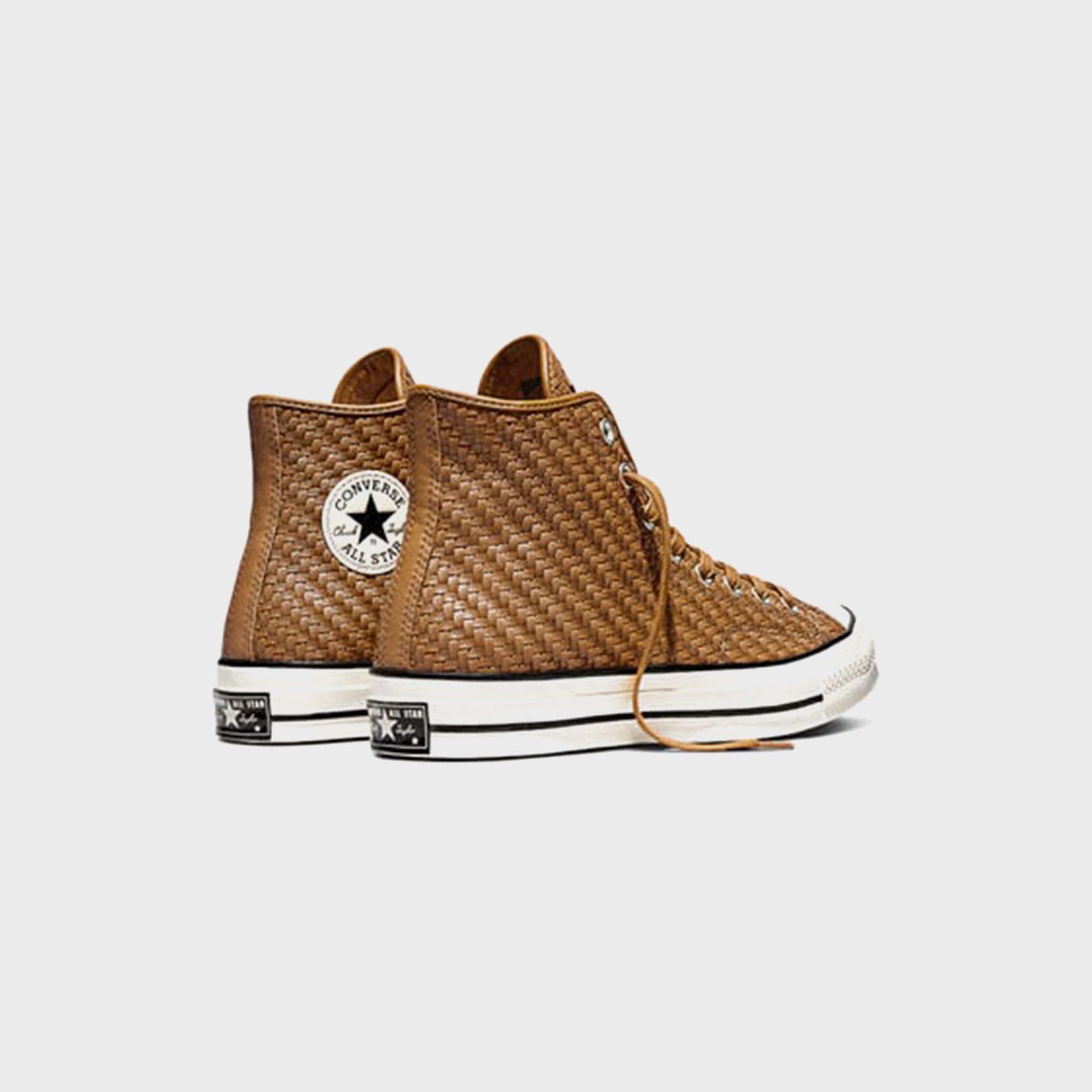 Converse Chuck 70 Woven Leather - Warm Tan / Egret / Black – Kith