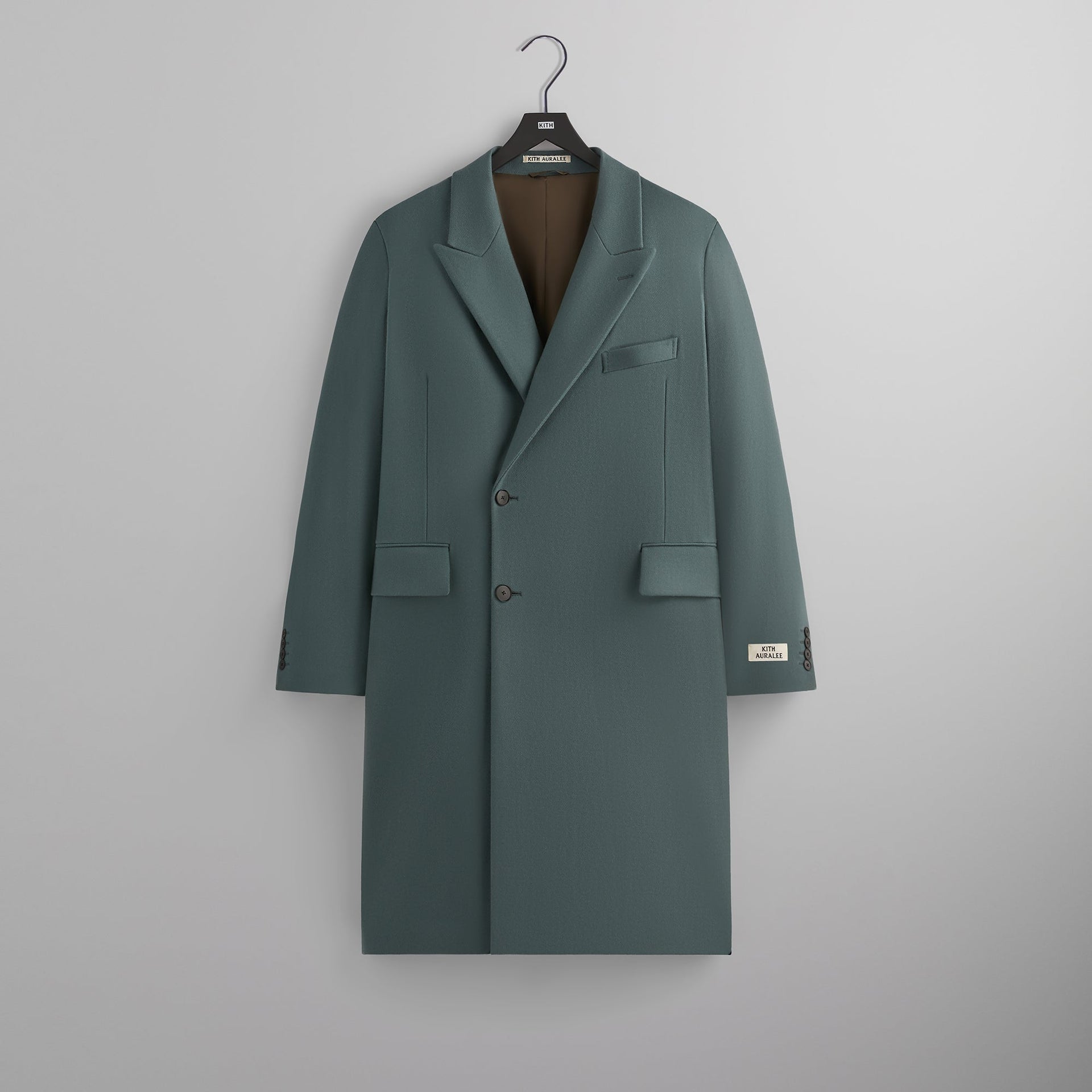 Kith 101 for Auralee Melton Chesterfield Coat - Balsam Green