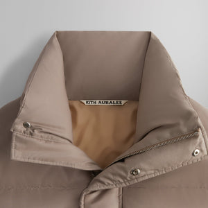 Kith 101 for Auralee Finx Polyester Chambray Down Coat - Moon Rock PH