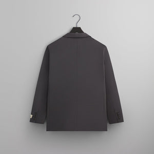 Kith 101 for Auralee Light Wool Max Gabardine Jacket - Gray Pinstripe