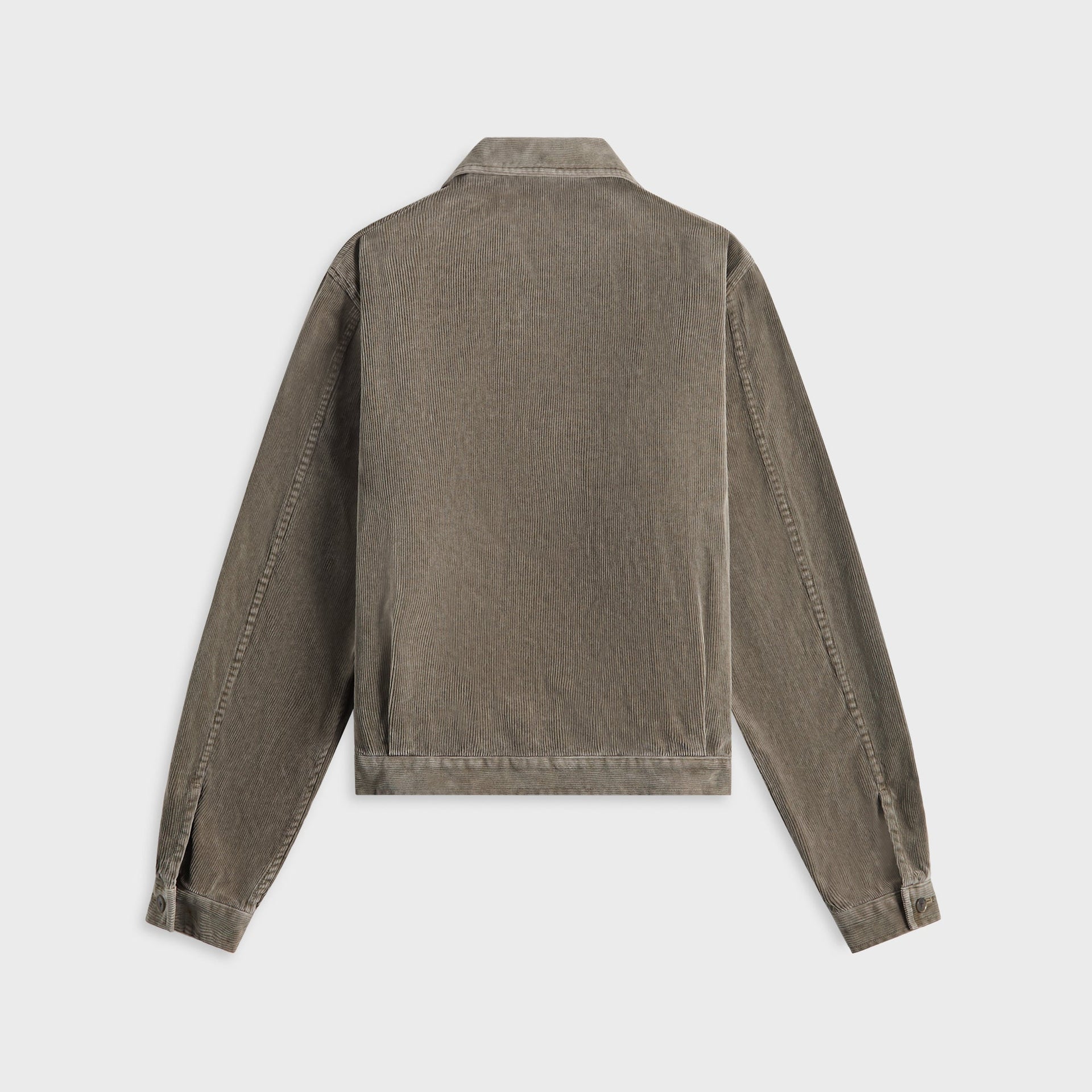 Auralee Pigment Dyed Finx Corduroy Blouson - Olive Brown