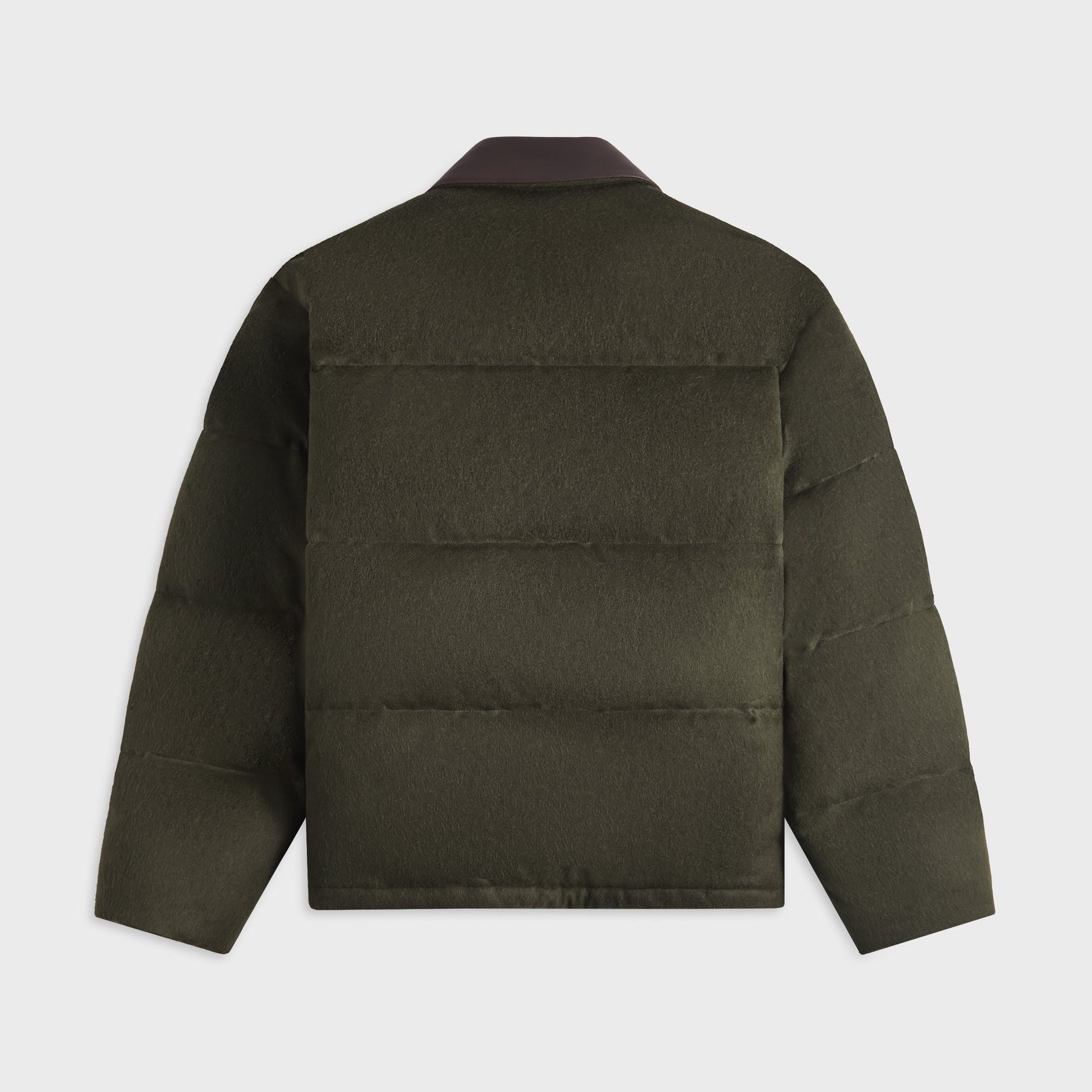 Auralee Baby Camel Flannel Down Blouson - Dark Olive