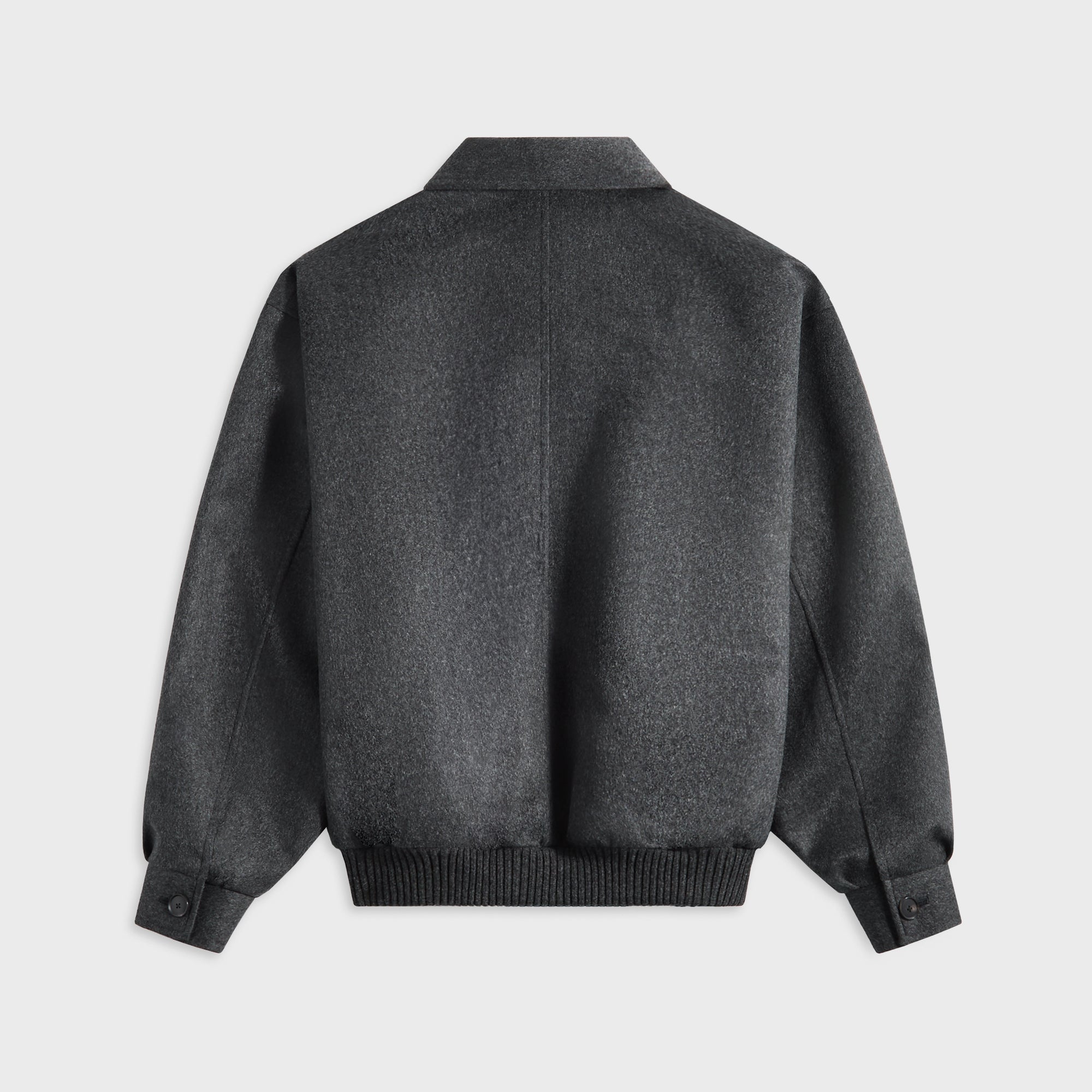 Auralee Cashmere Moleskin Zip Blouson - Top Charcoal – Kith Europe