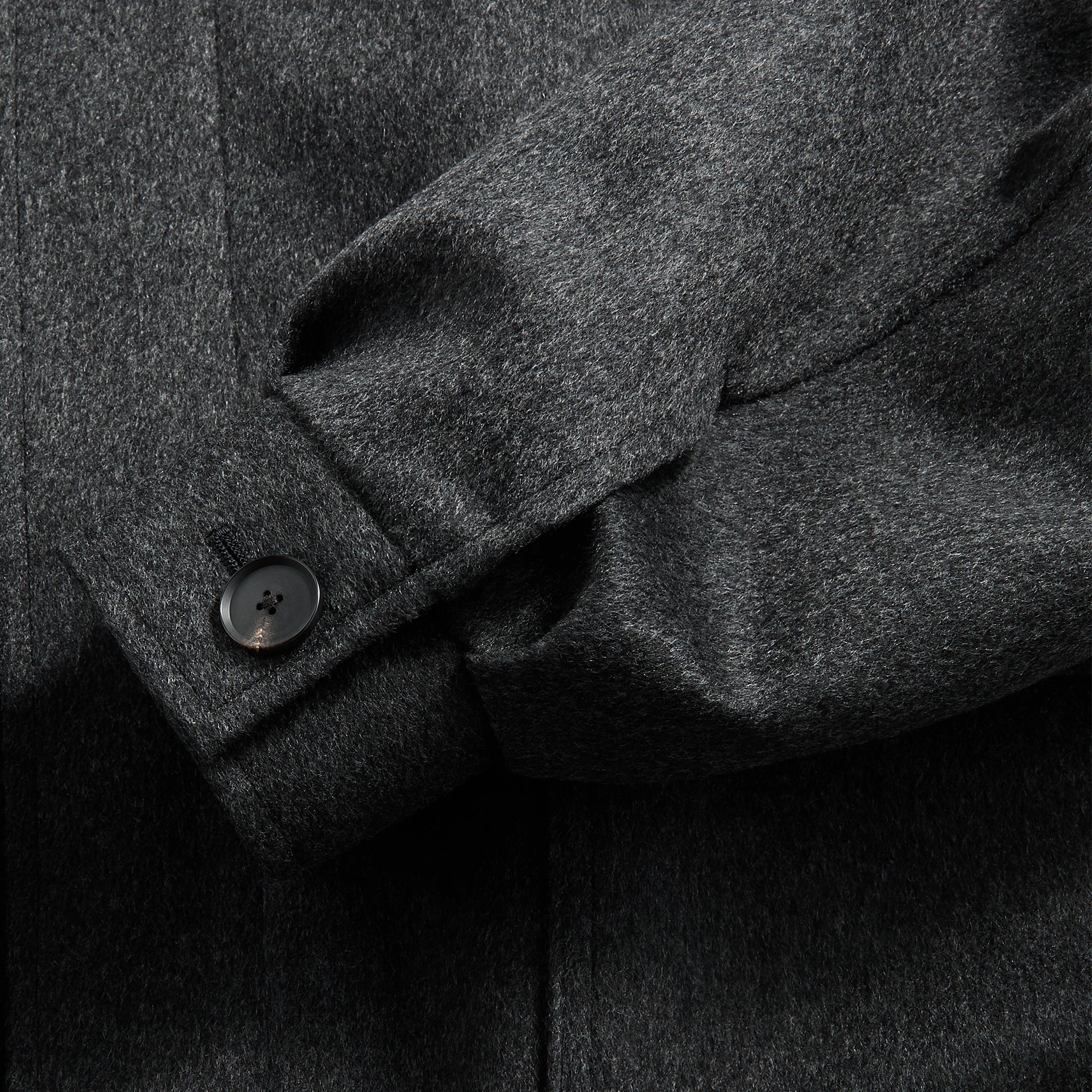 Auralee Cashmere Moleskin Zip Blouson - Top Charcoal – Kith Europe
