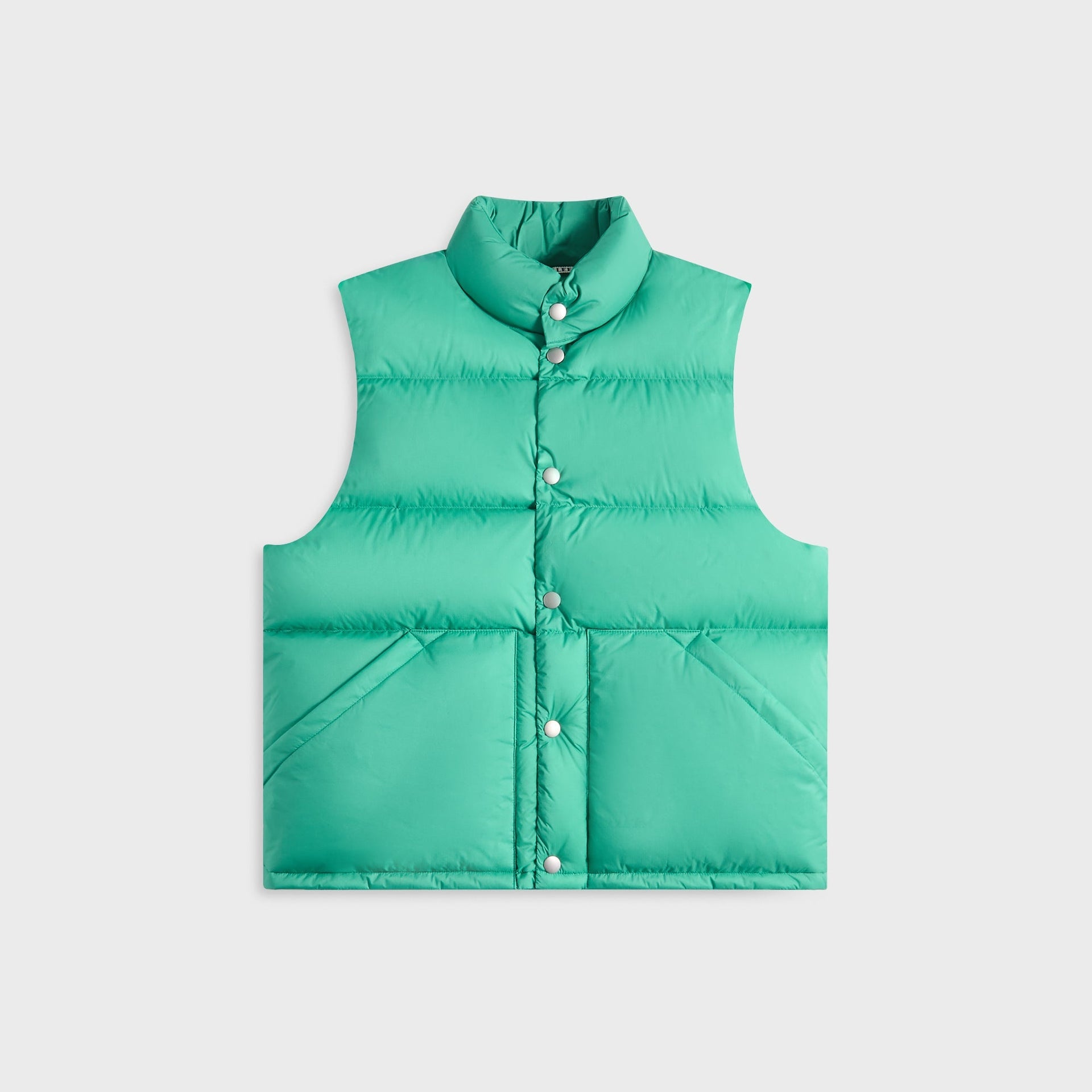 Auralee Super Light Nylon Ripstop Down Vest - Jade Green