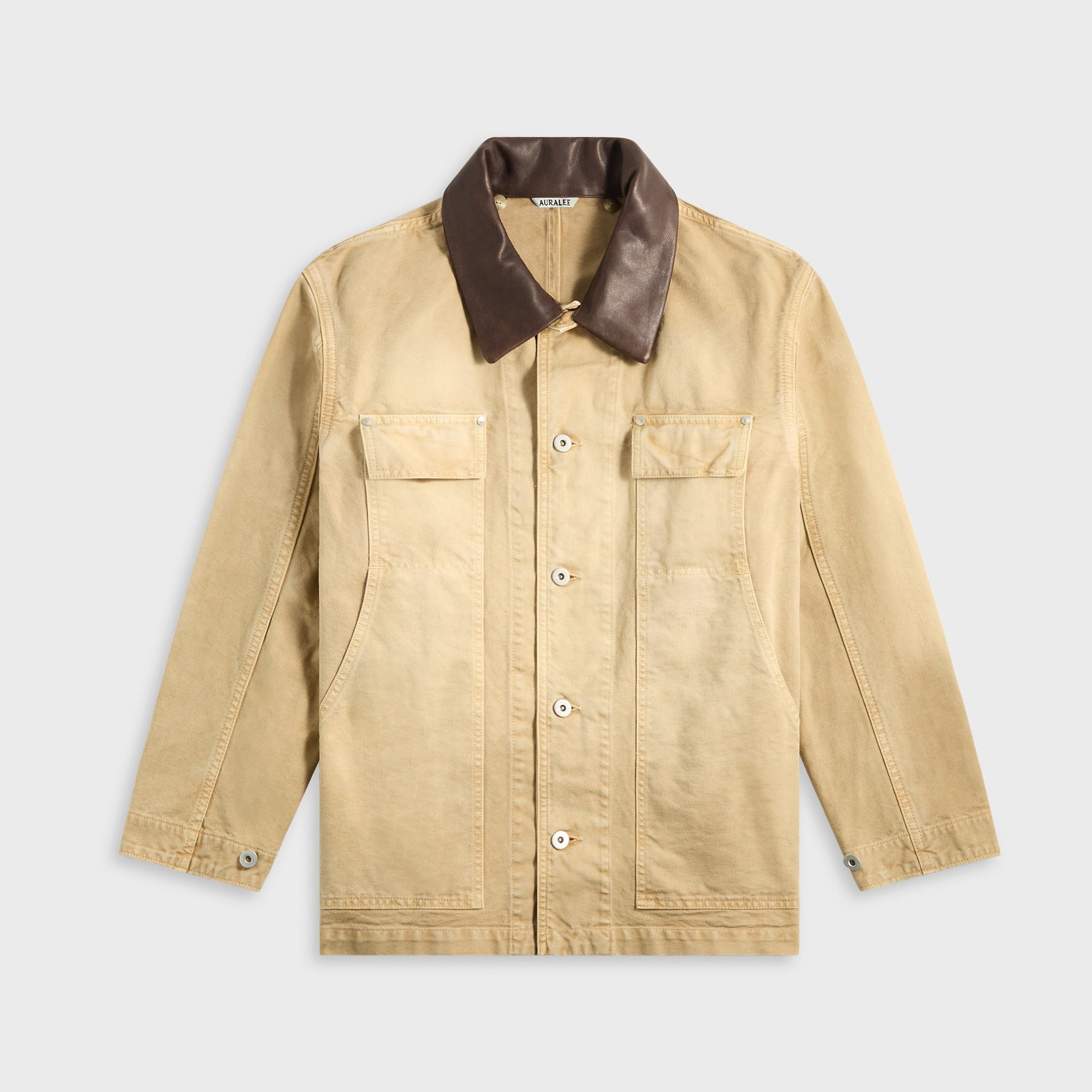 Auralee Organic Cotton Duck Blouson - Light Beige