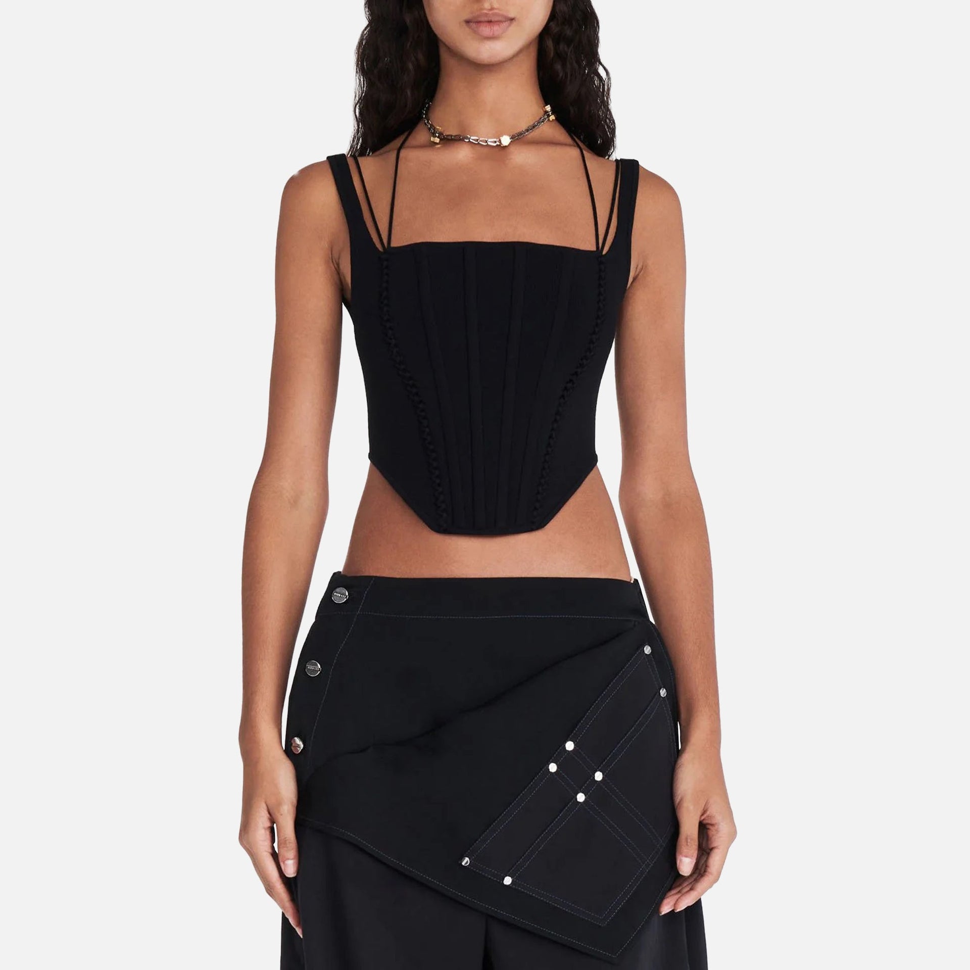 Dion Lee Suture Corset - Black