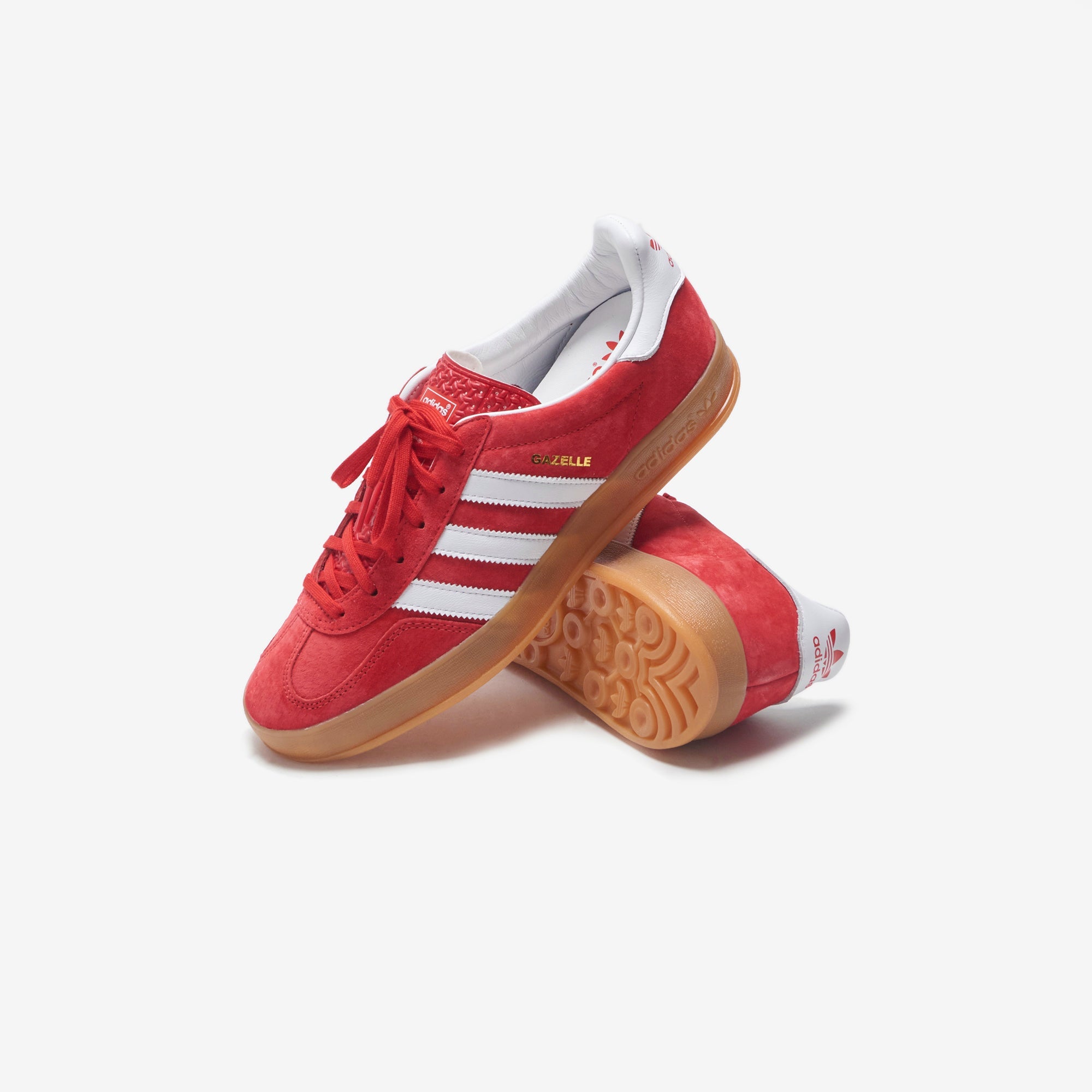 adidas Gazelle Indoor - Scarlet / Cloud White – Kith Europe