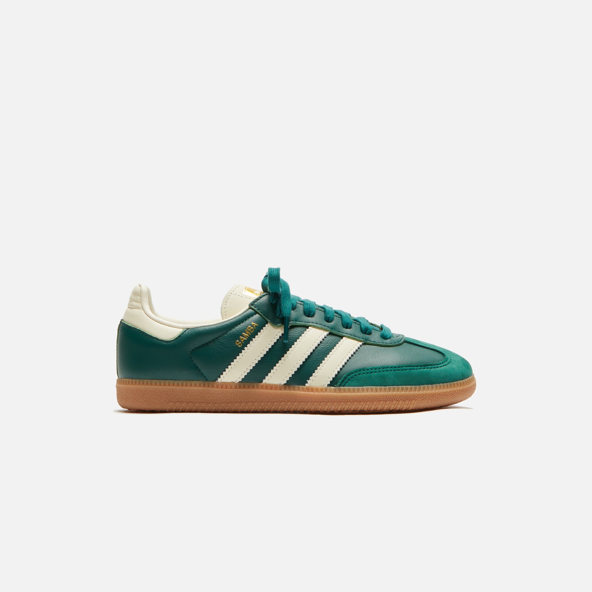 adidas WMNS Samba OG - Collegiate Green / Cream White / Gold Metal Kith Europe adidas WMNS Samba OG - Collegiate Green / Cream White / Gold Metal Kith Europe